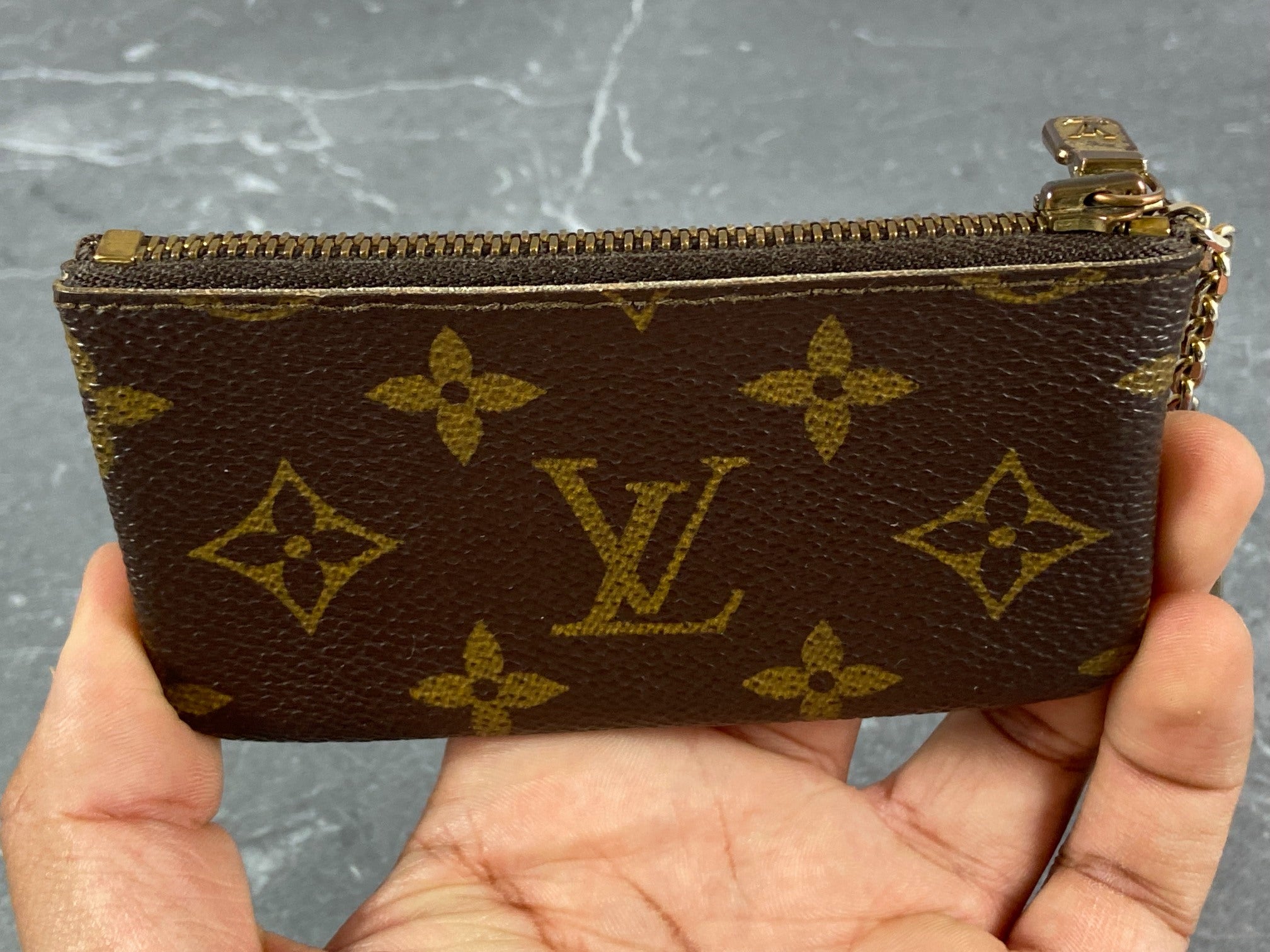 Louis Vuitton Pochette Cles Key Pouch Monogram Canvas
