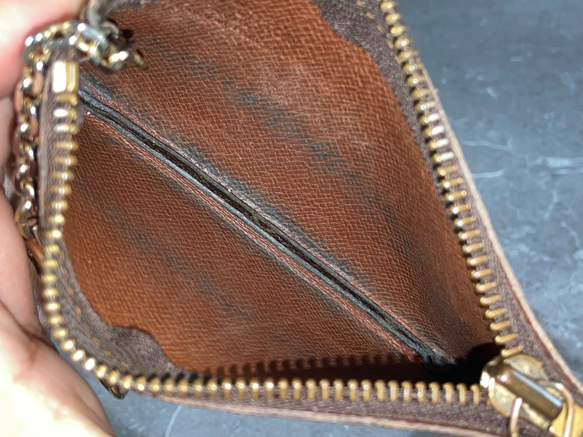 Louis Vuitton Pochette Cles Key Pouch Monogram Canvas