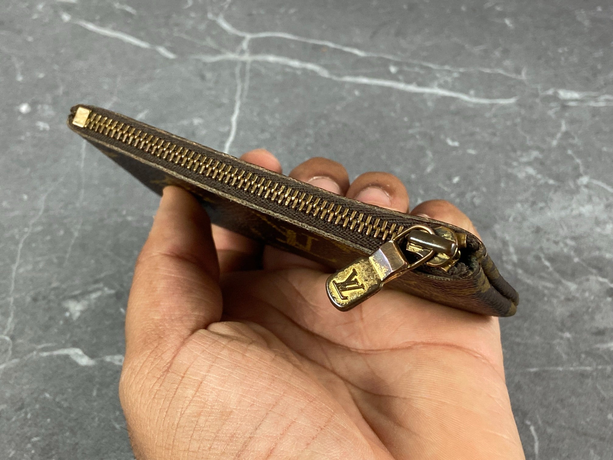 Louis Vuitton Pochette Cles Key Pouch Monogram Canvas