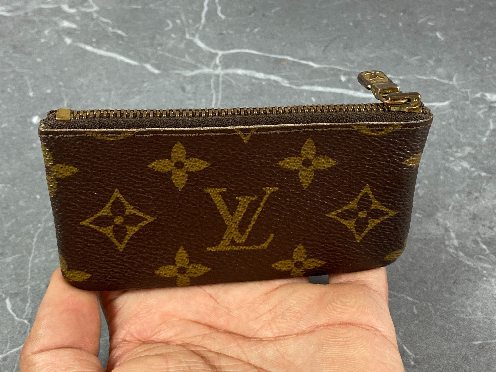 Louis Vuitton Pochette Cles Key Pouch Monogram Canvas