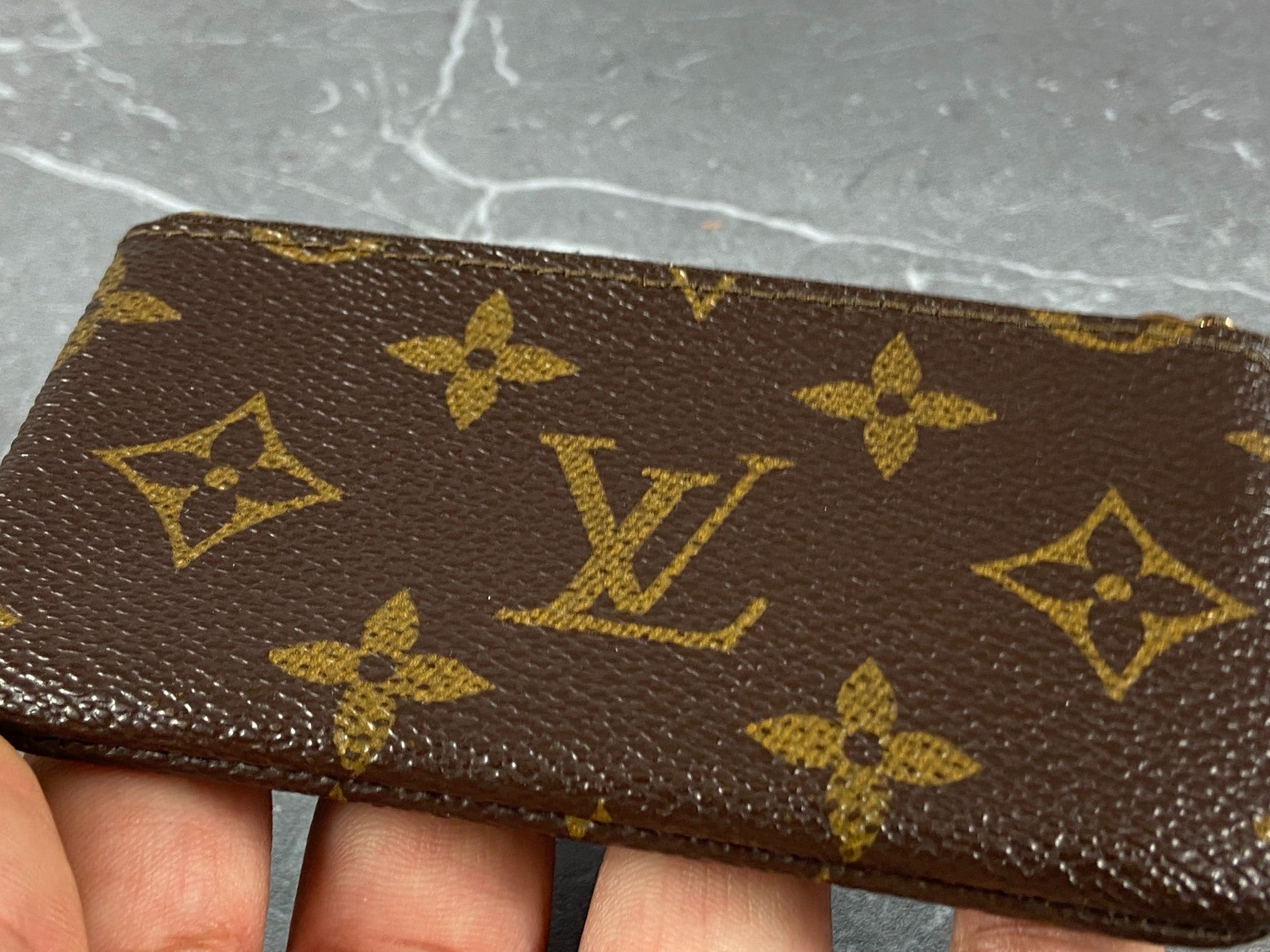 Louis Vuitton Pochette Cles Key Pouch Monogram Canvas