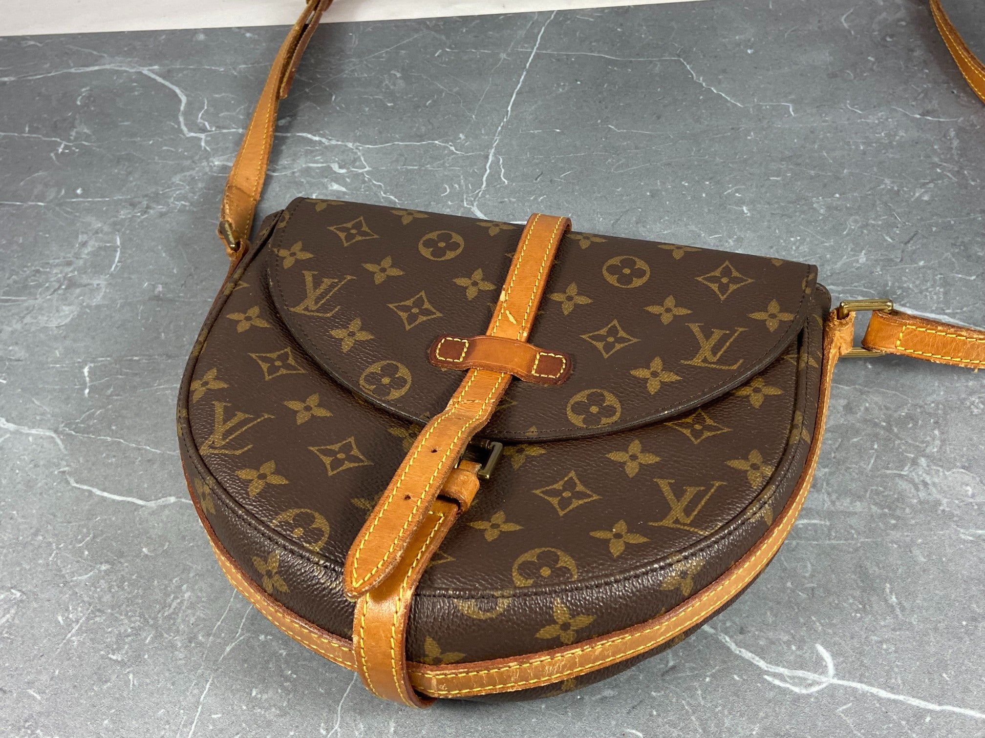 Louis Vuitton Chantilly MM Shoulder Bag Monogram Canvas