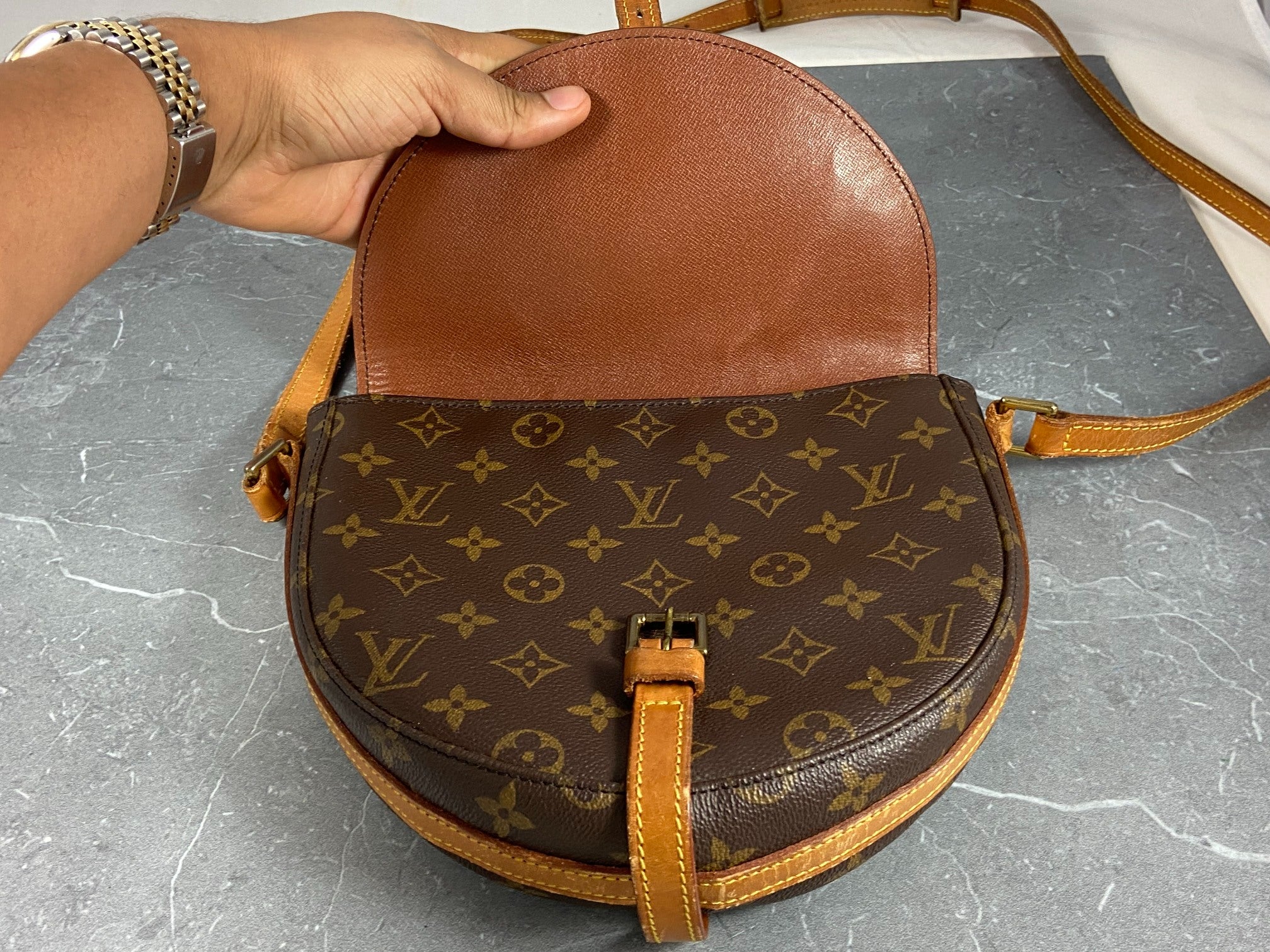 Louis Vuitton Chantilly MM Shoulder Bag Monogram Canvas