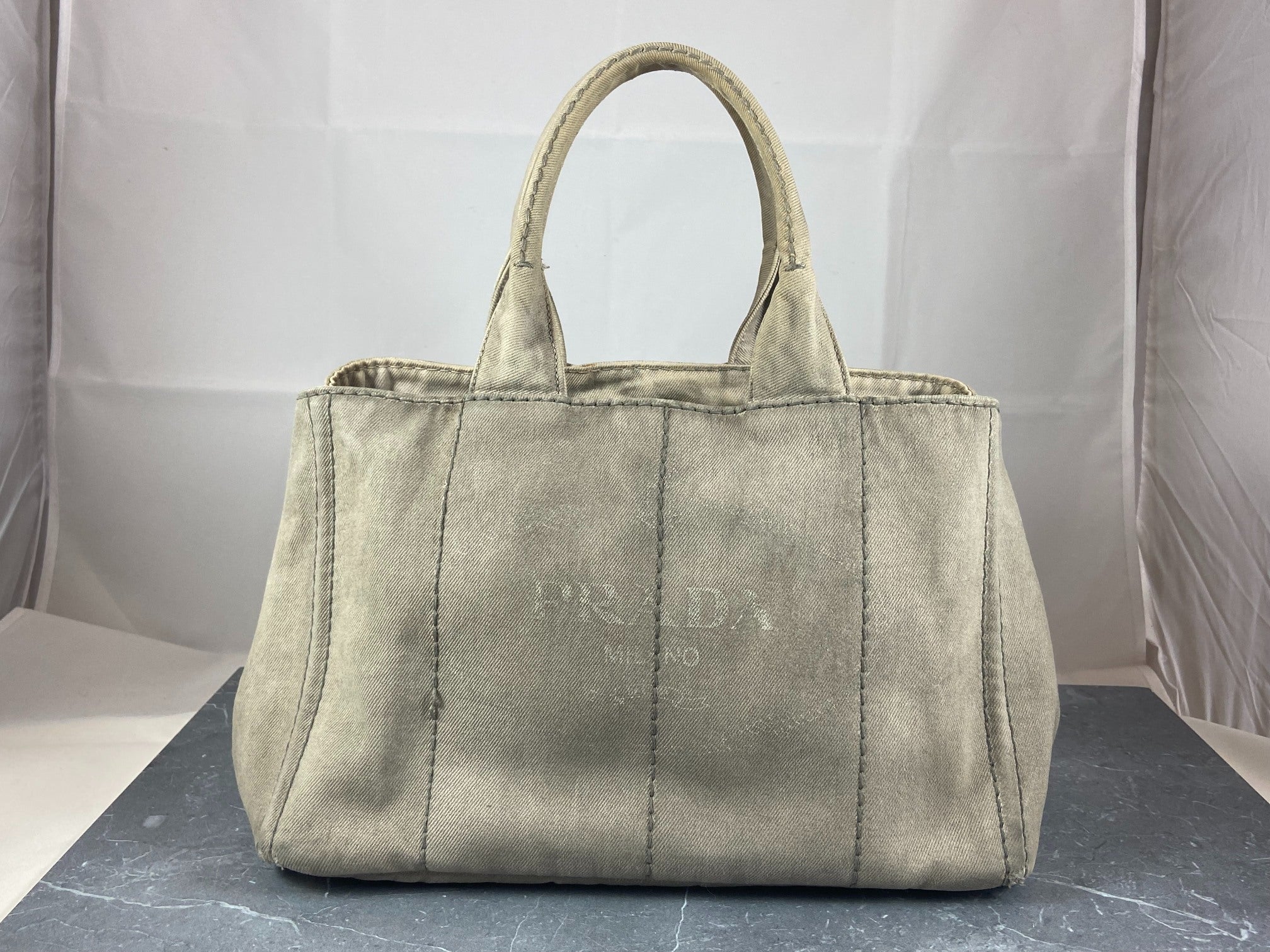 Prada Canapa Tote Bag Black