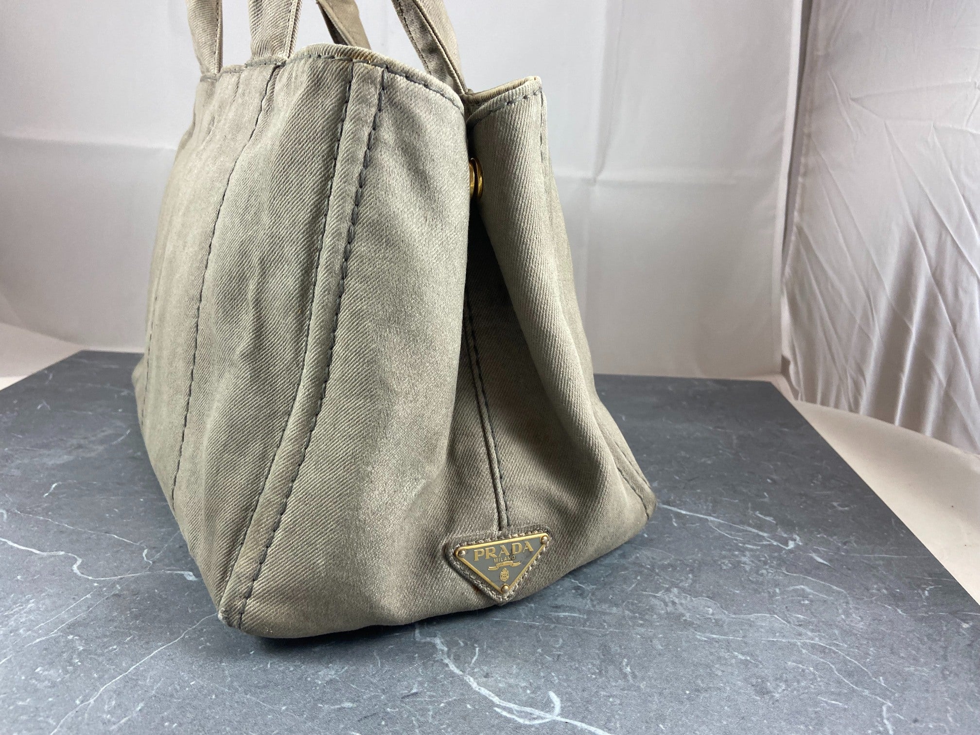 Prada Canapa Tote Bag Black