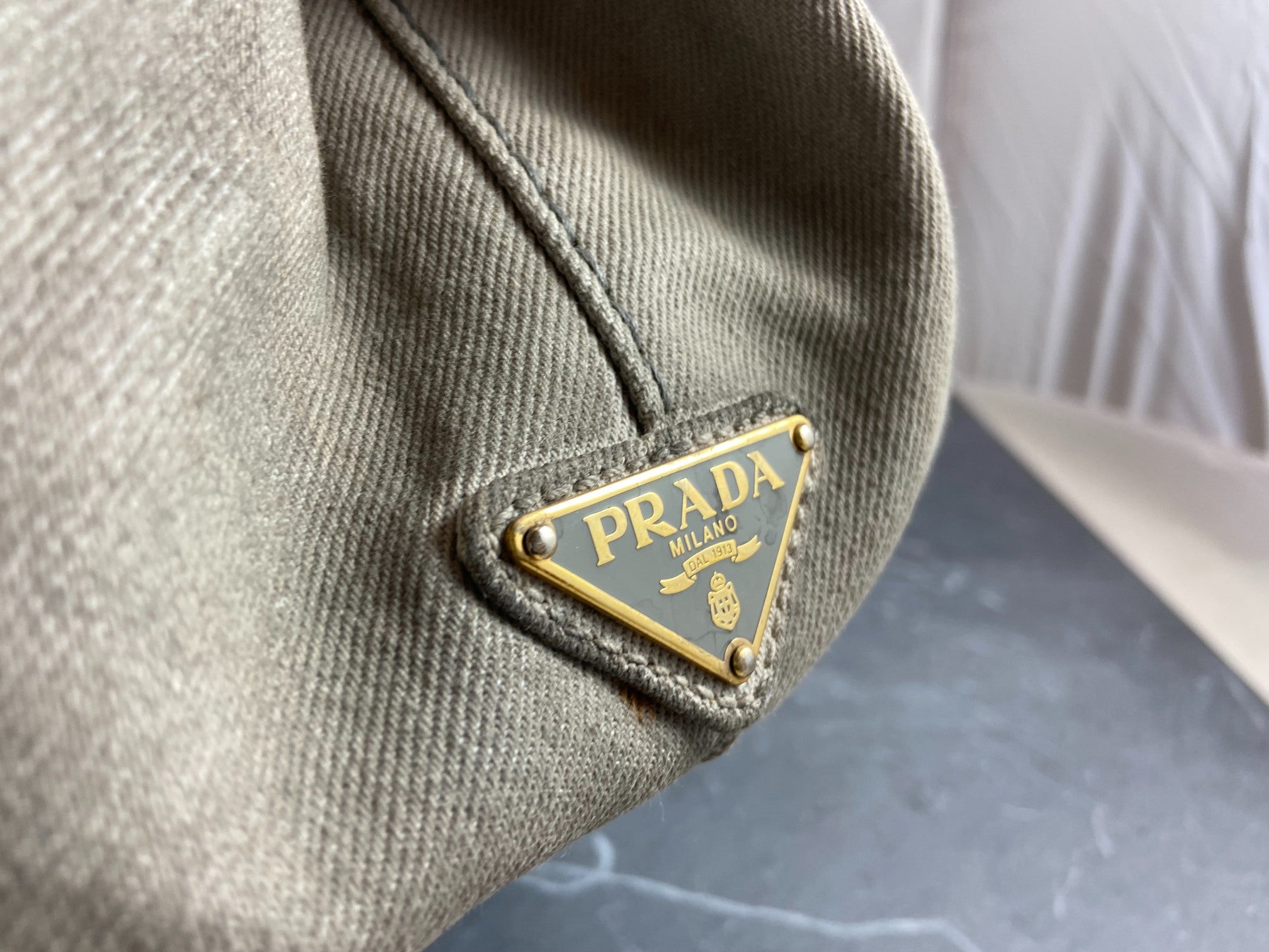 Prada Canapa Tote Bag Black