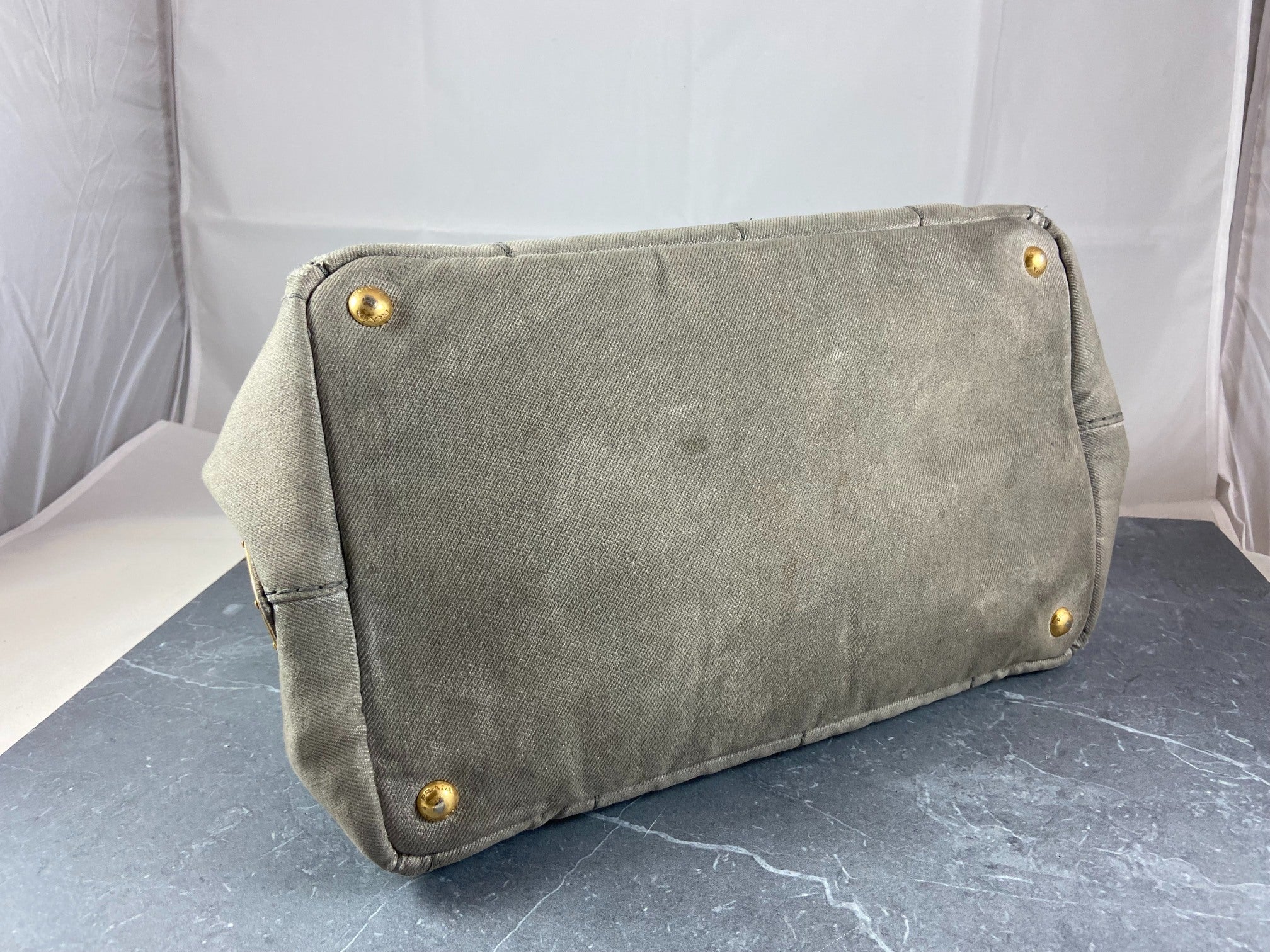 Prada Canapa Tote Bag Black