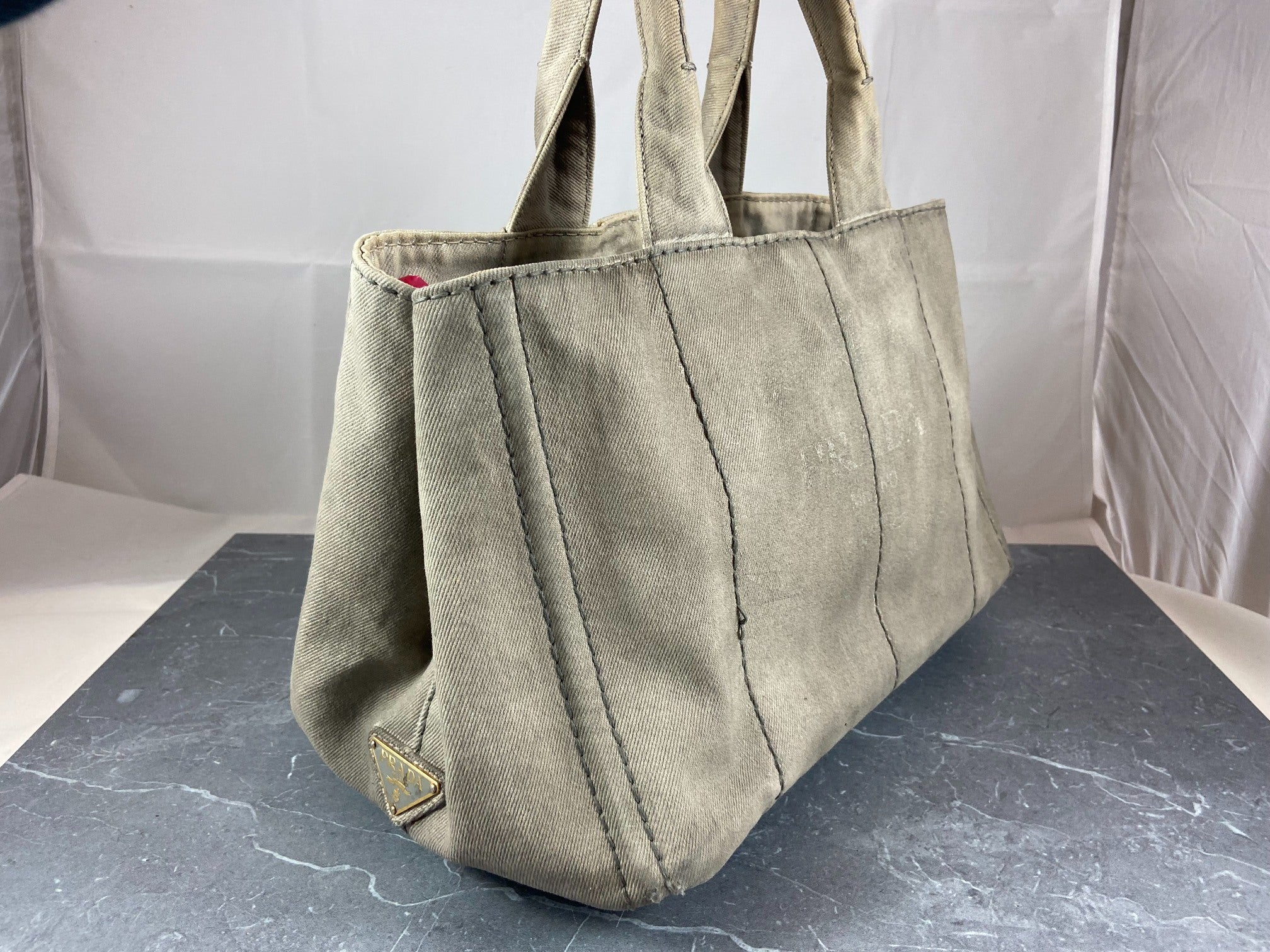 Prada Canapa Tote Bag Black