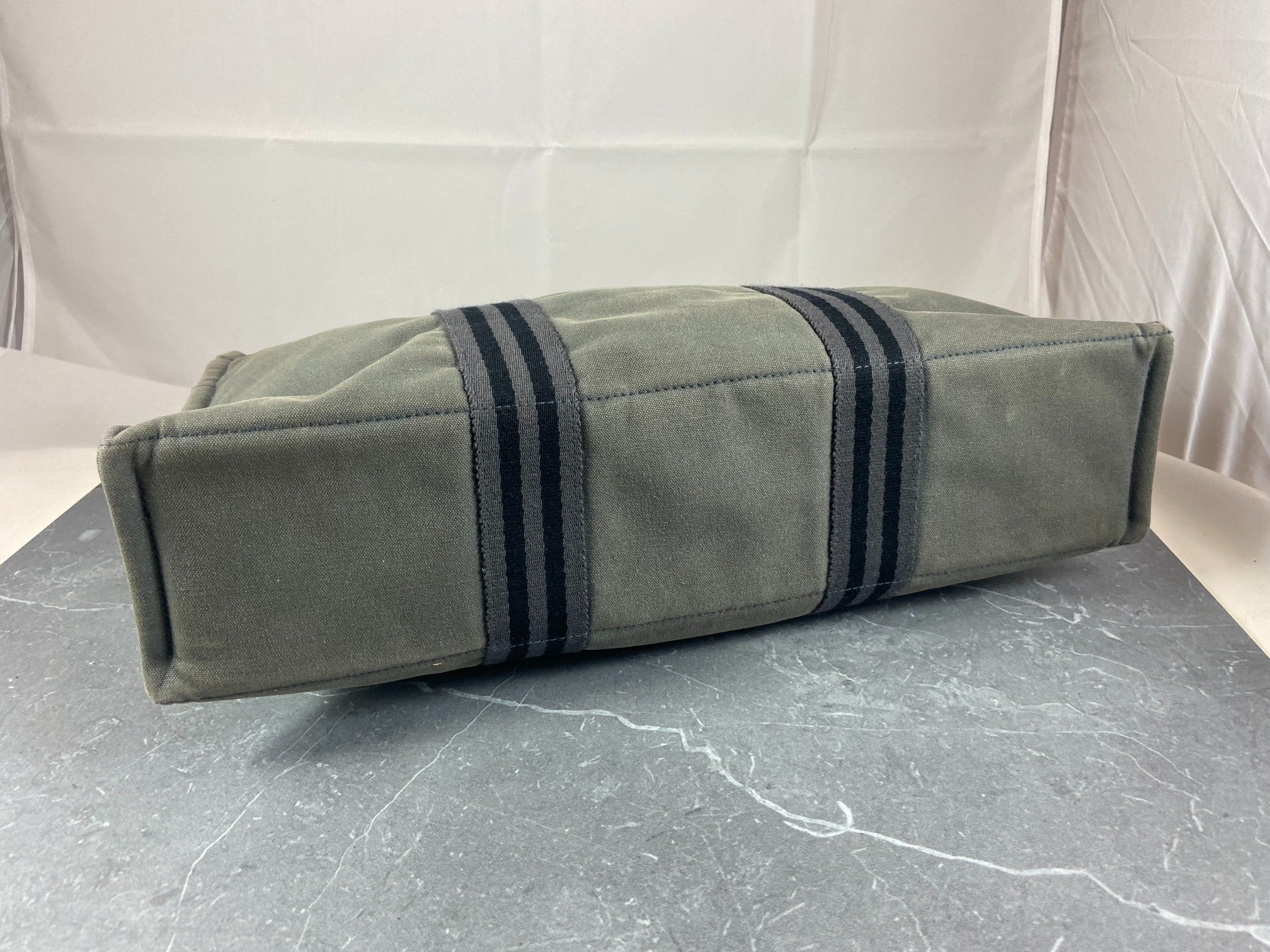 Hermès Fourre Tout MM Cotton Bag Grey