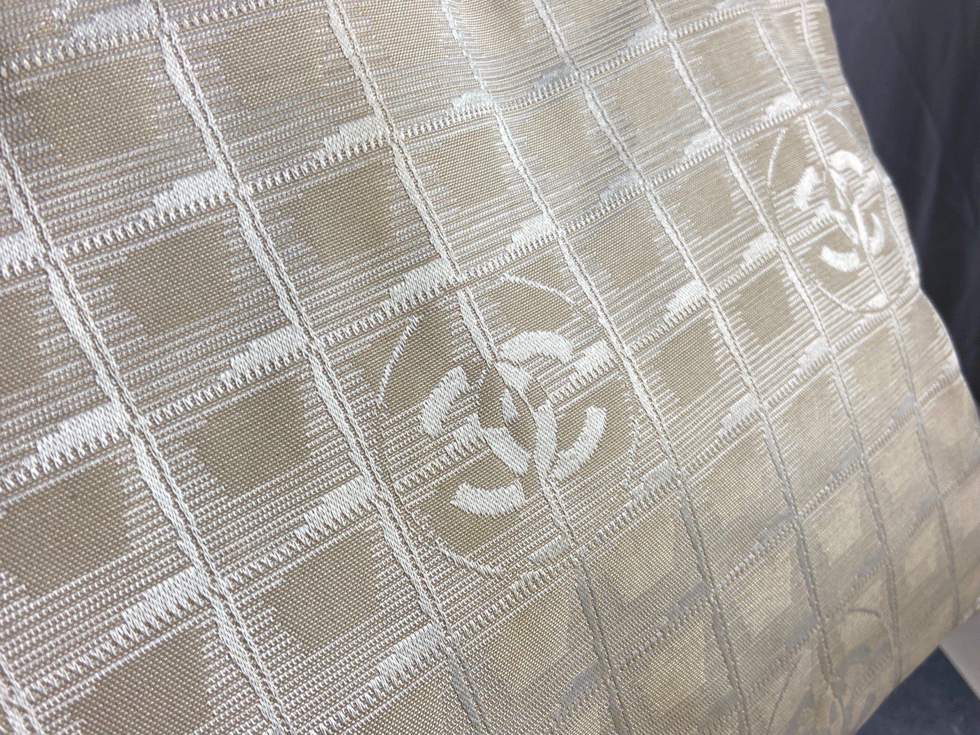 Chanel Travel Line Hand / Shoulder Bag Beige