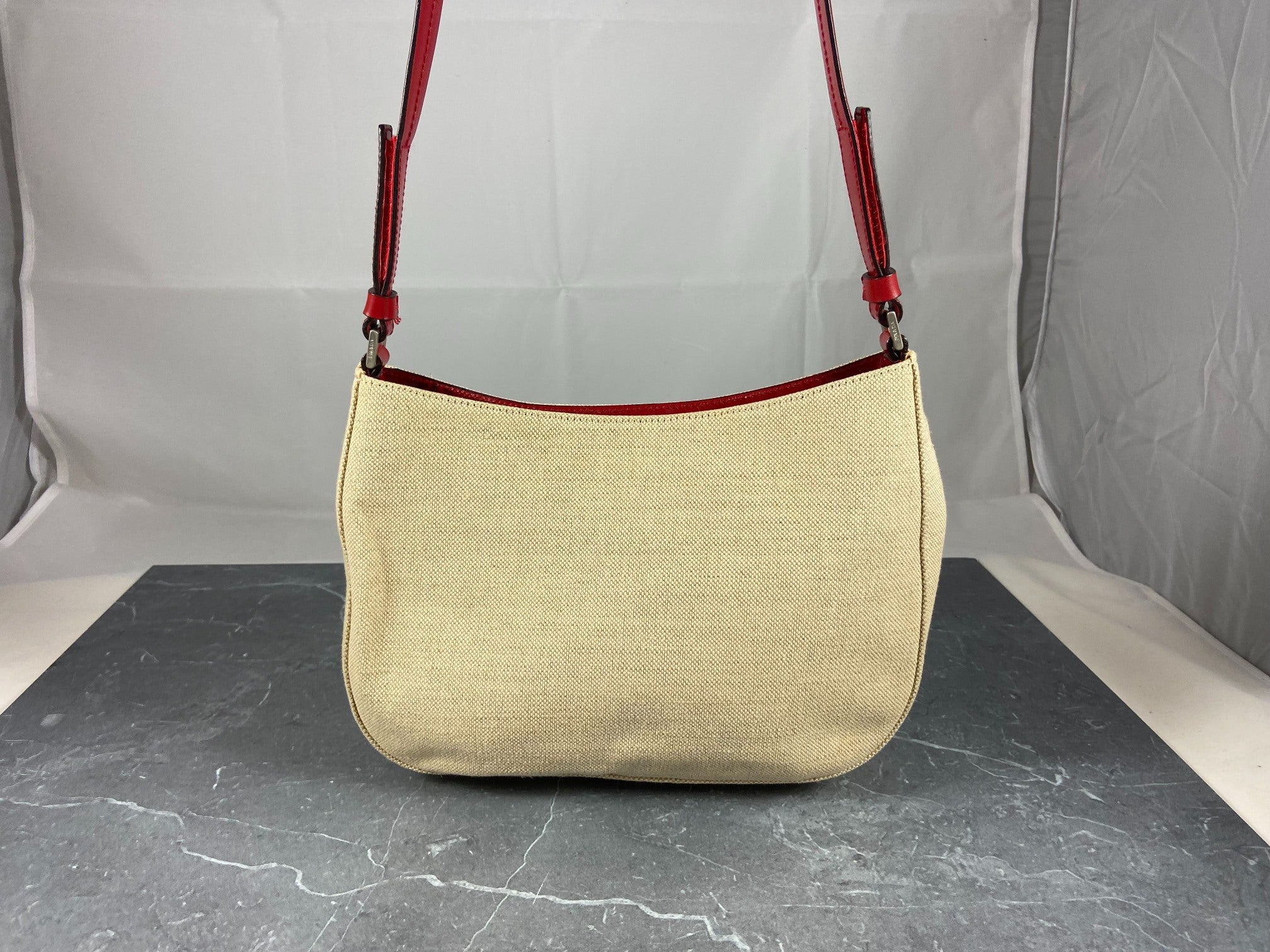 Prada Sport Hobo Bag Beige / Red