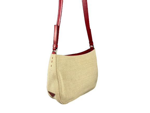 Prada Sport Hobo Bag Beige / Red