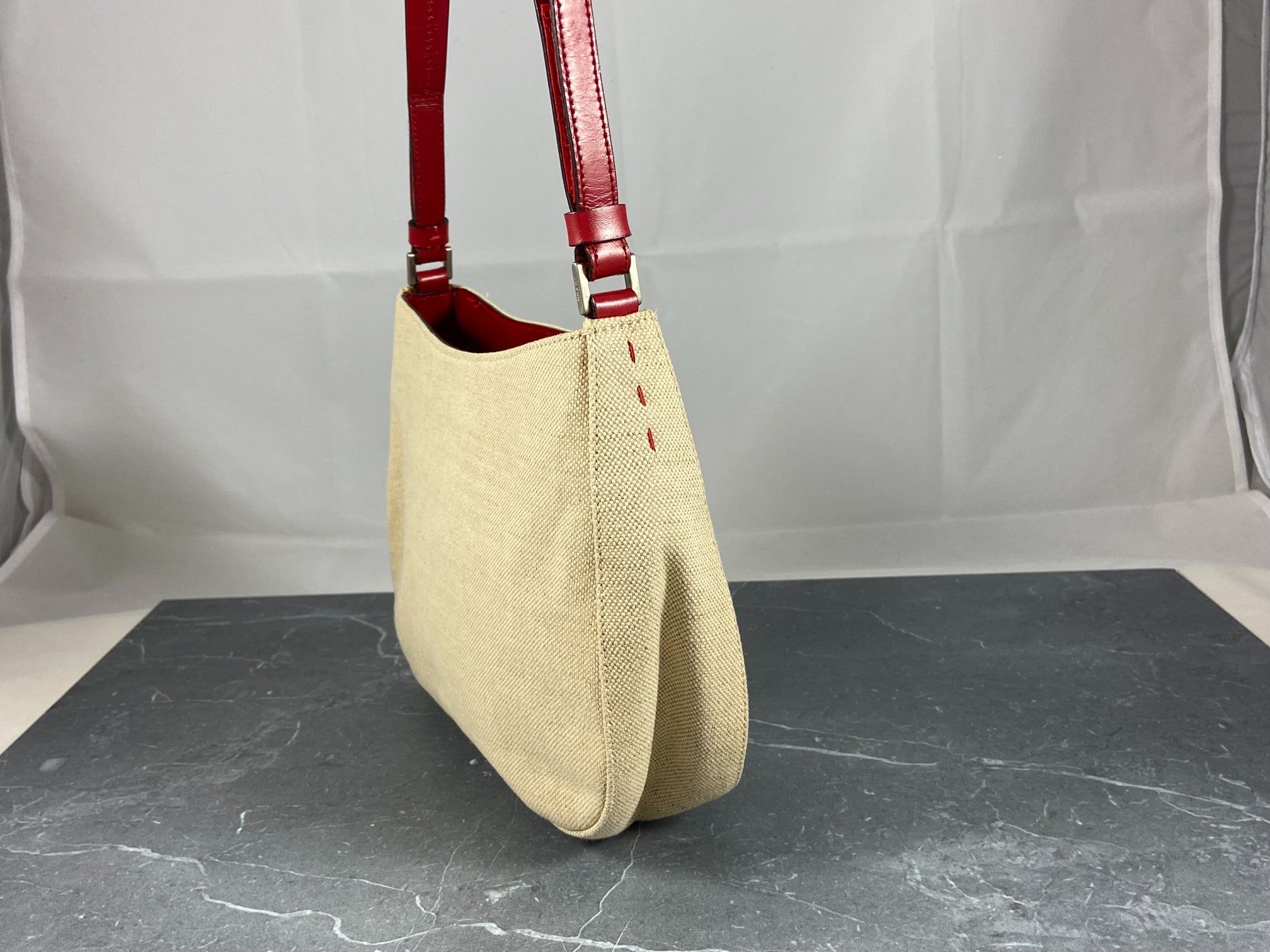 Prada Sport Hobo Bag Beige / Red