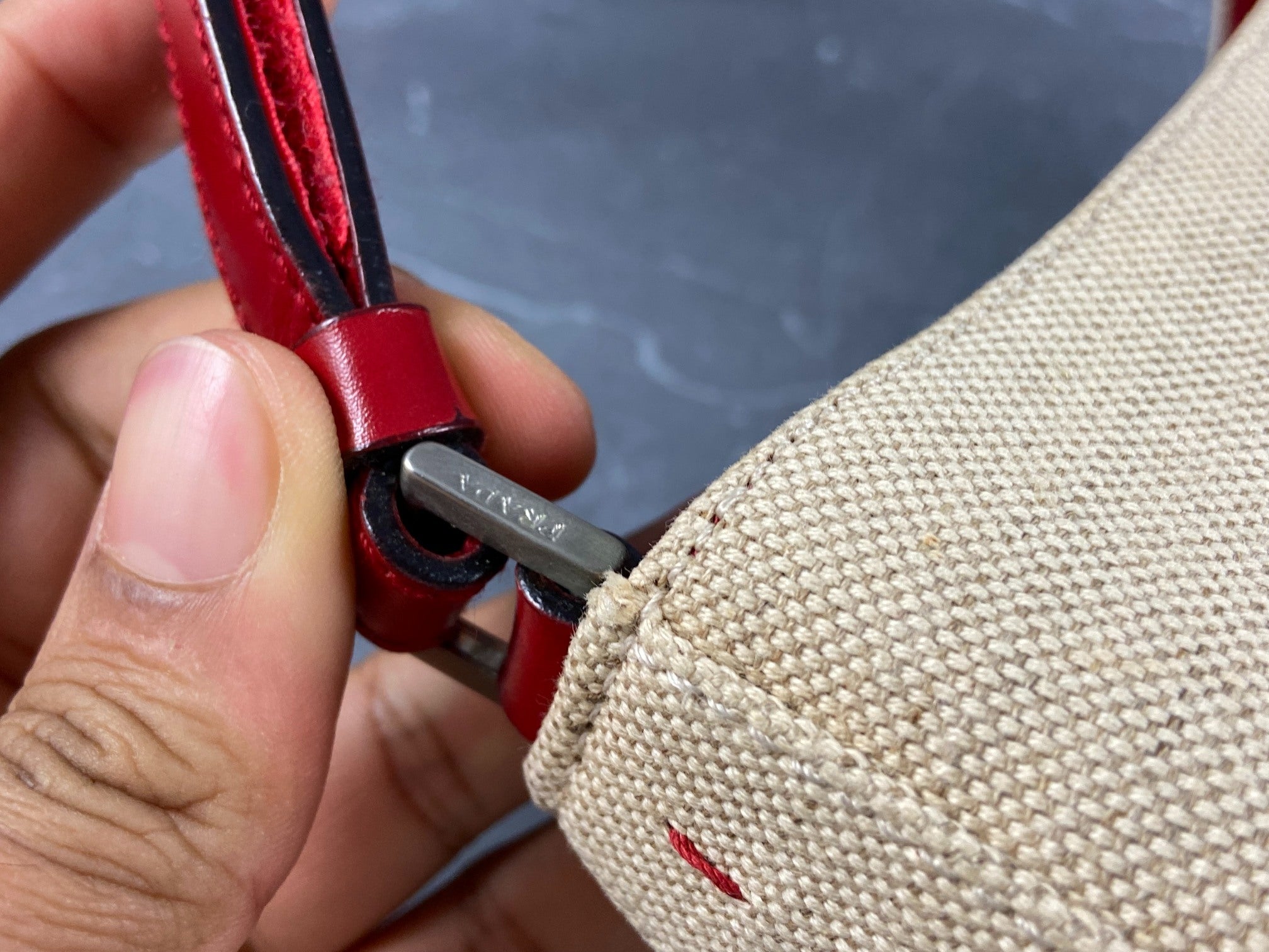 Prada Sport Hobo Bag Beige / Red