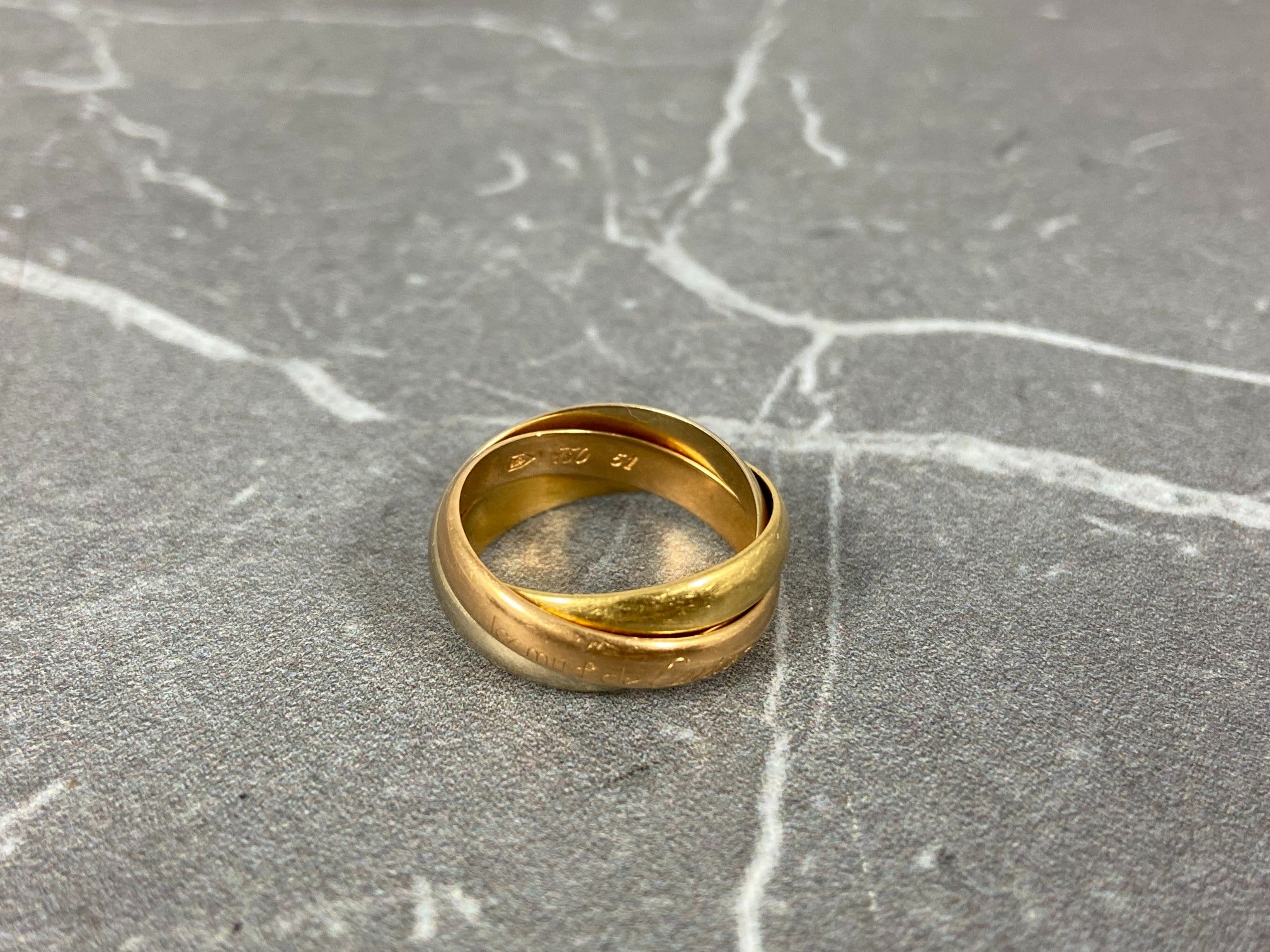 Cartier Must De Cartier Trinity Ring Size 51
