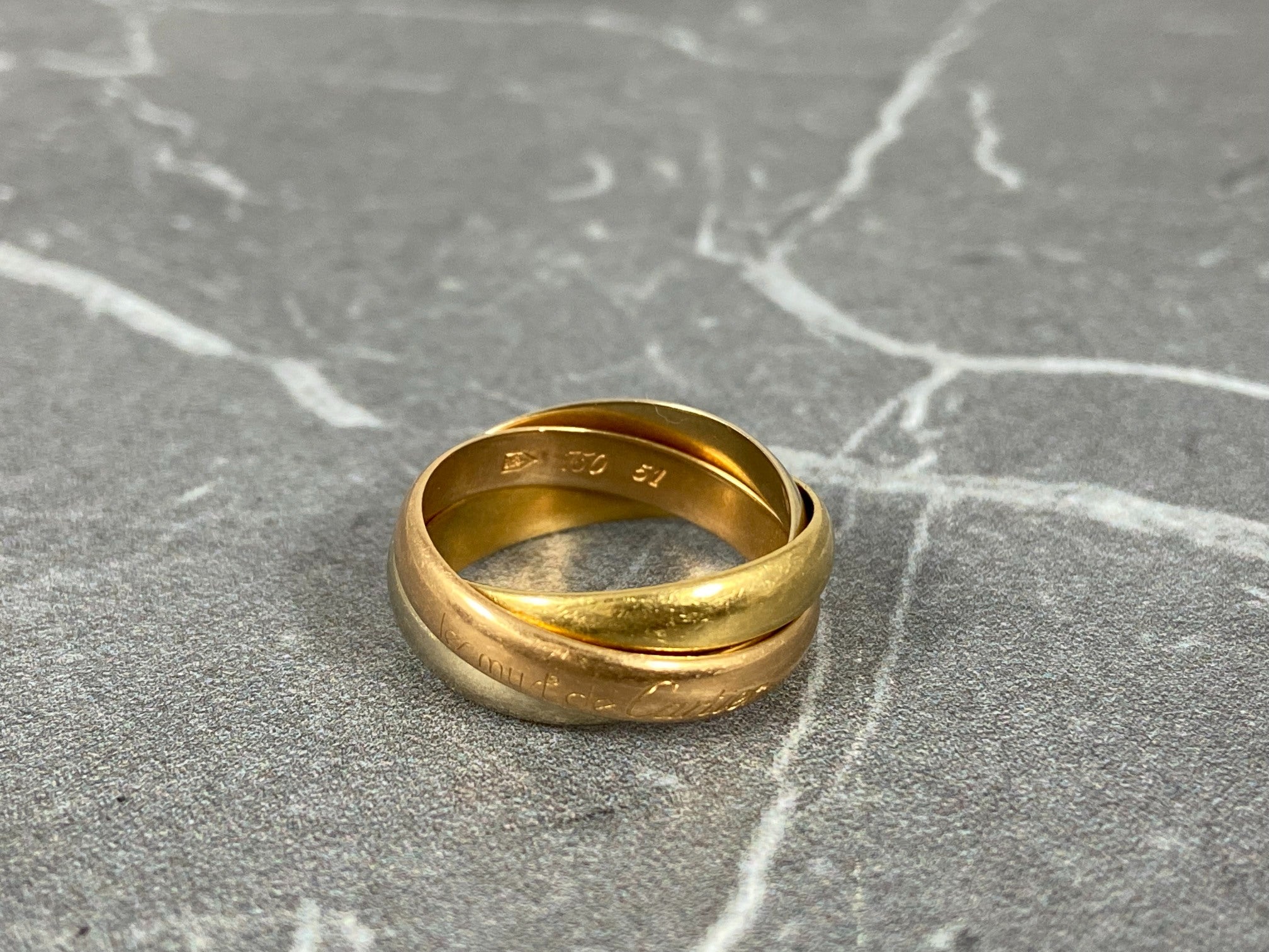 Cartier Must De Cartier Trinity Ring Size 51