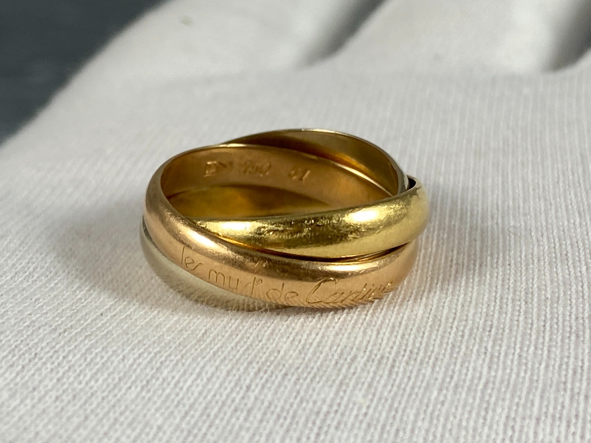 Cartier Must De Cartier Trinity Ring Size 51