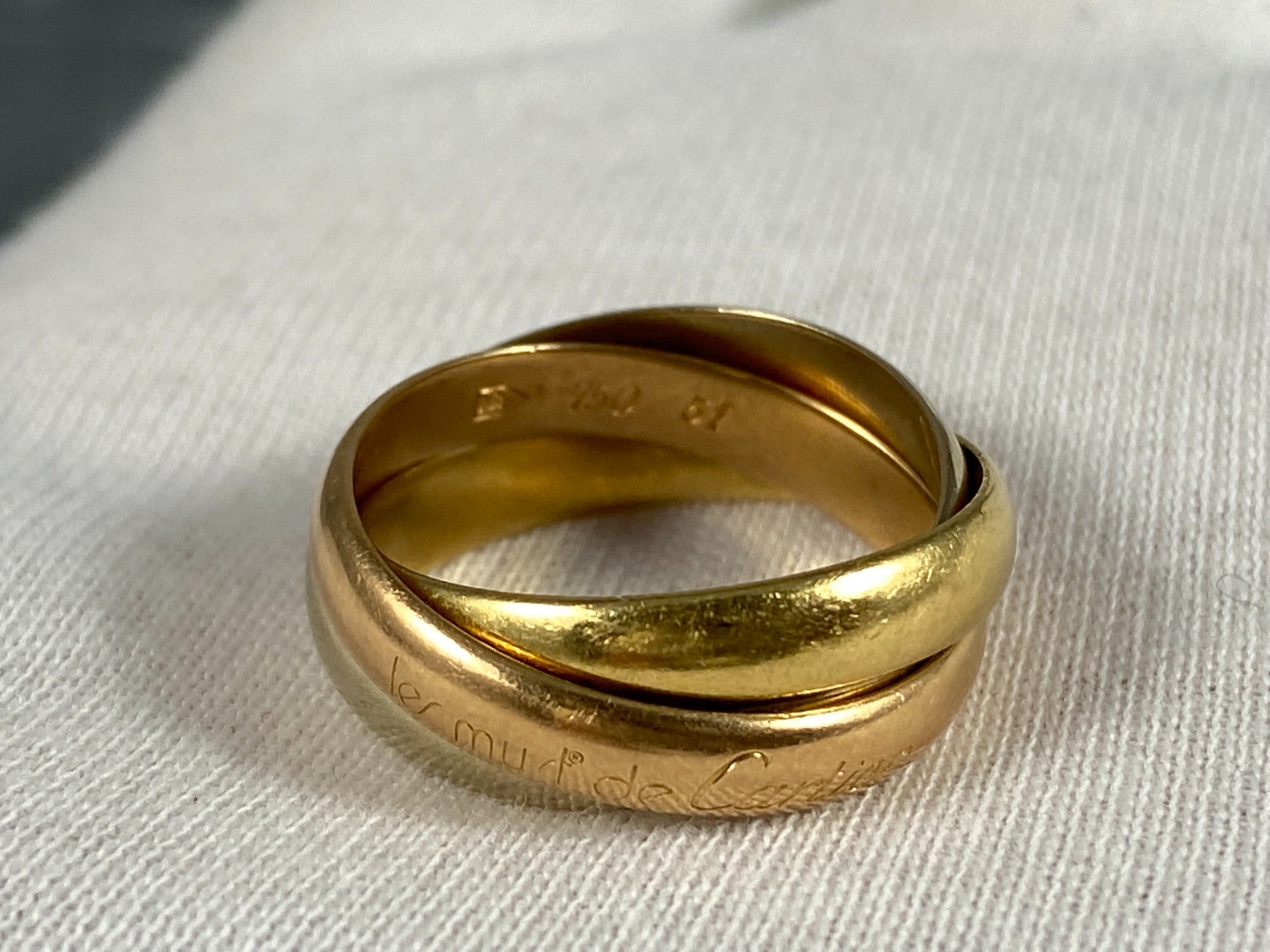 Cartier Must De Cartier Trinity Ring Size 51