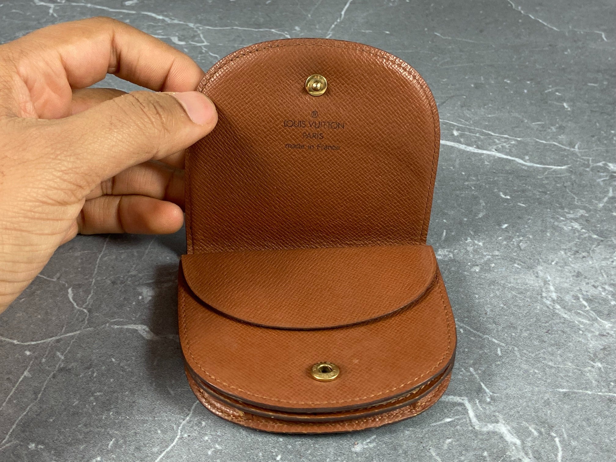 Louis Vuitton Coin Portemonnaie Gousset Monogram Canvas