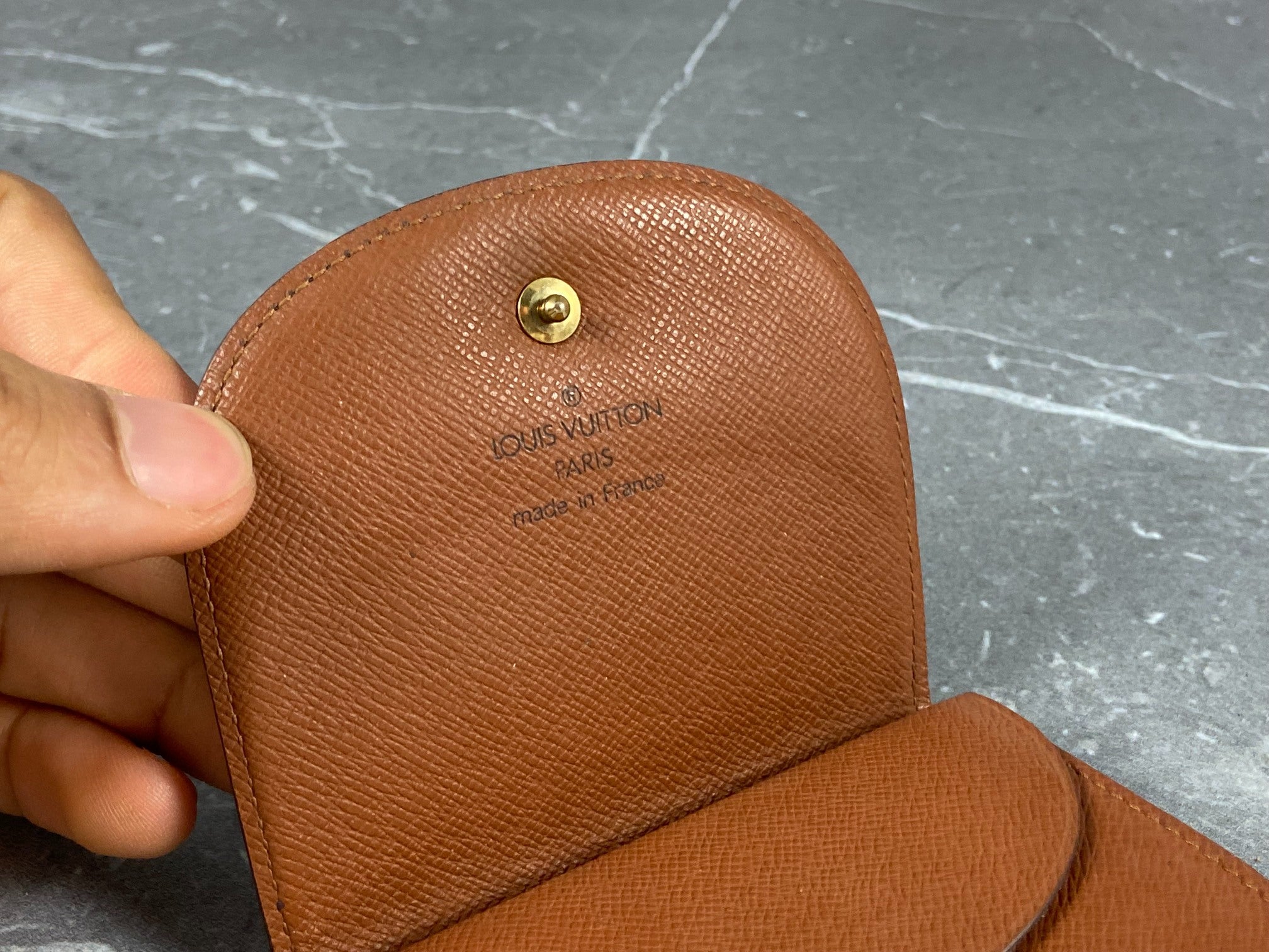 Louis Vuitton Coin Portemonnaie Gousset Monogram Canvas