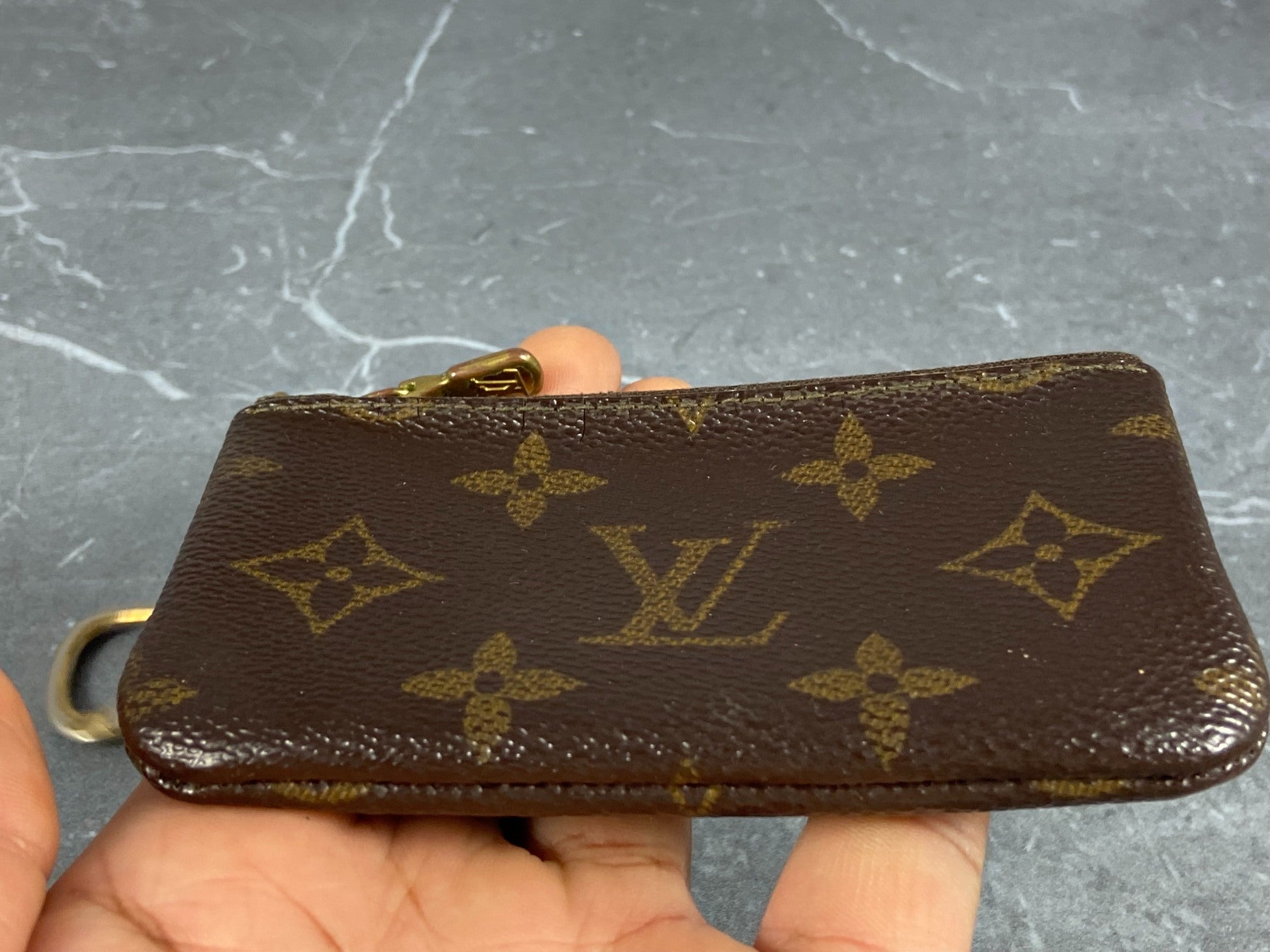 Louis Vuitton Pochette Cles Key Pouch Monogram Canvas incl. Box