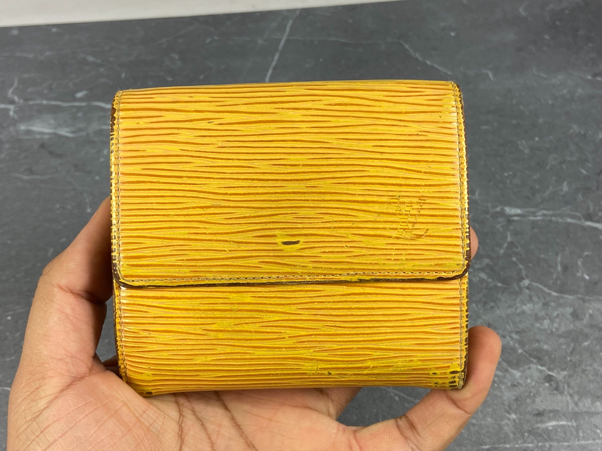 Louis Vuitton Elise Wallet Black Epi Leather