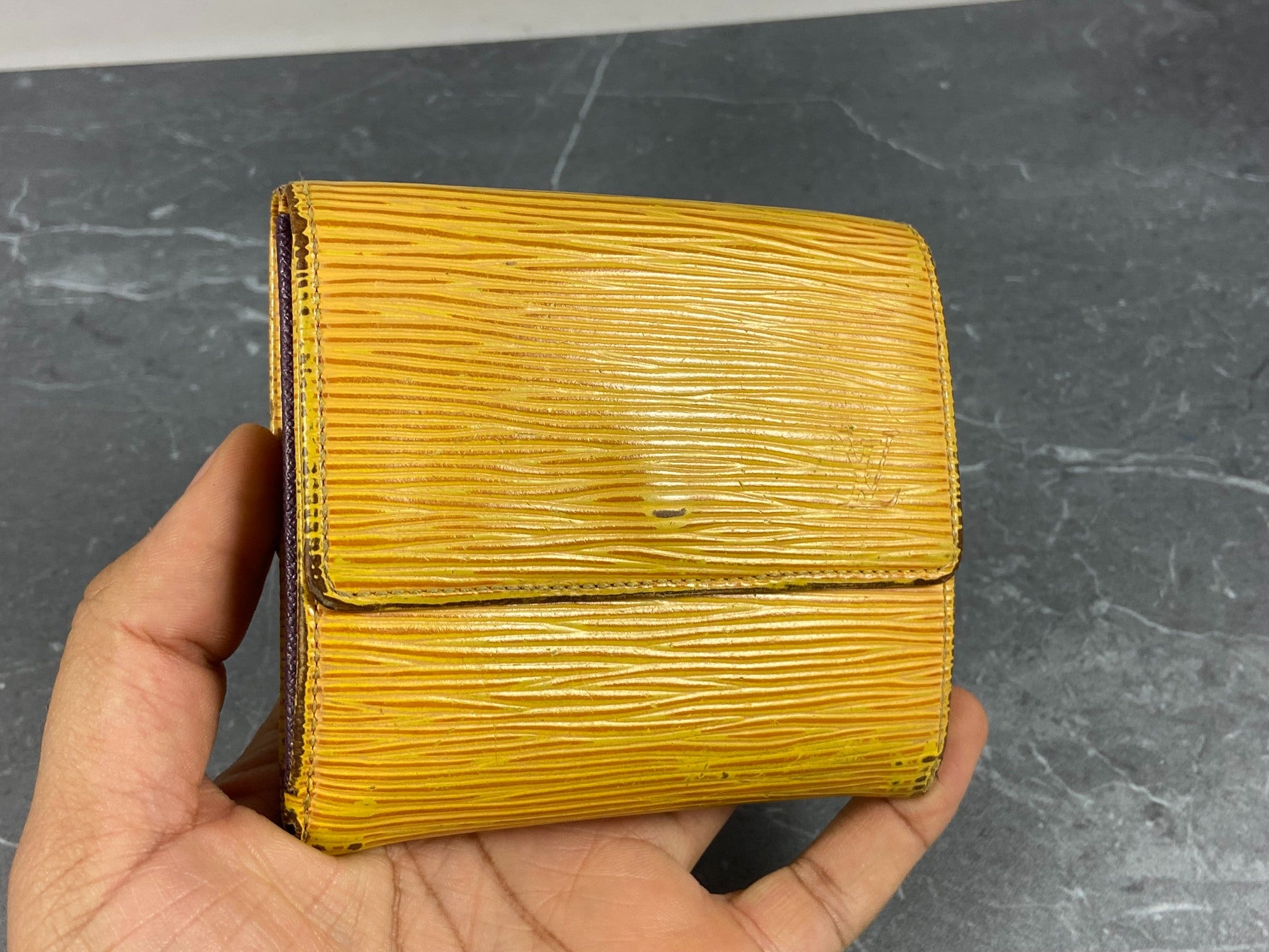 Louis Vuitton Elise Wallet Black Epi Leather