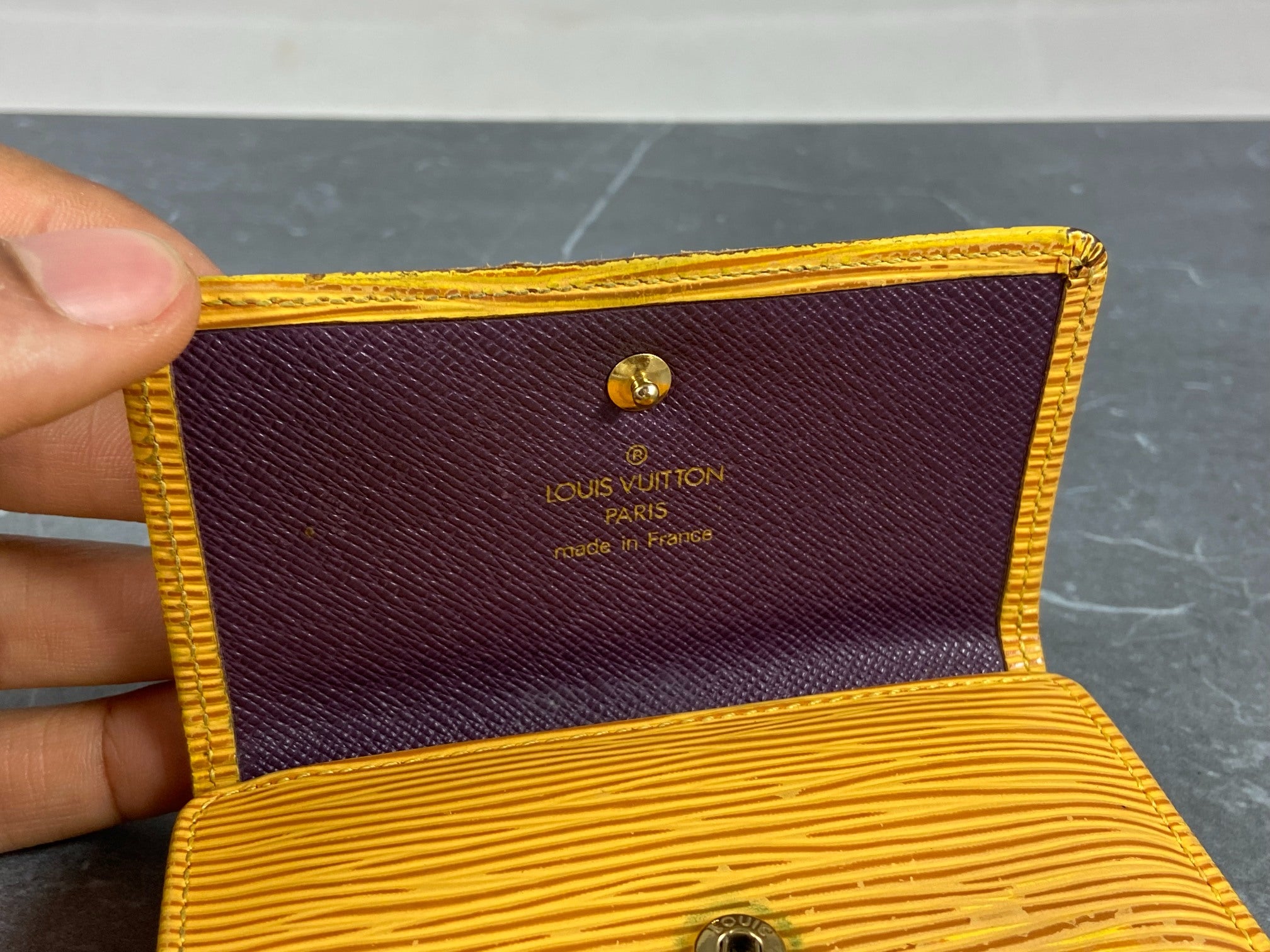 Louis Vuitton Elise Wallet Black Epi Leather