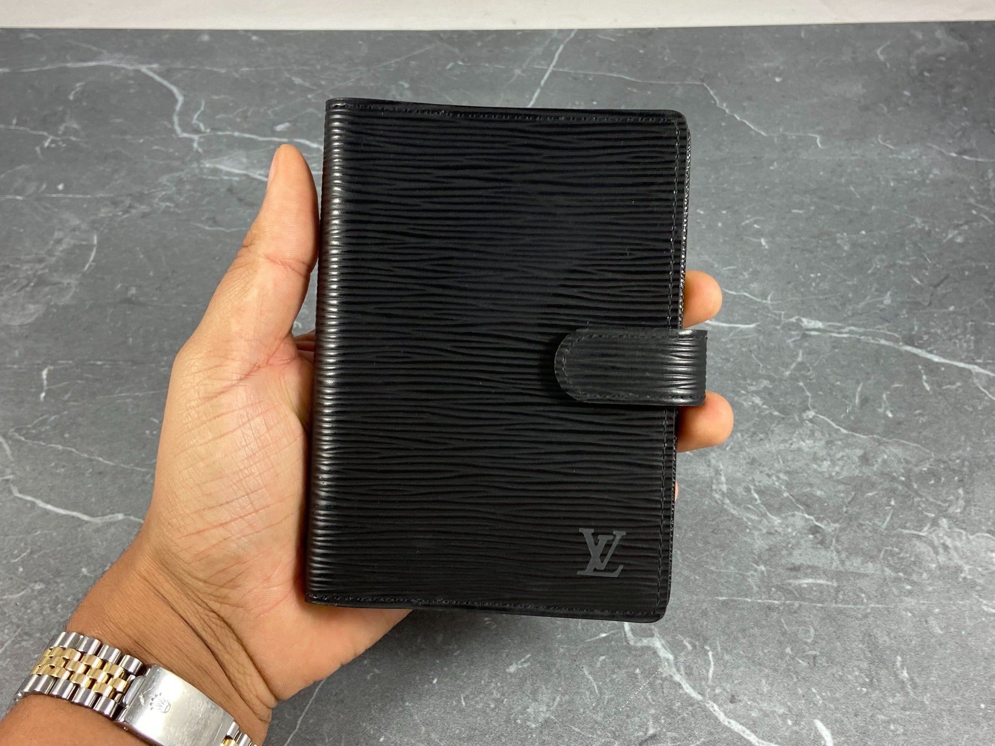 Louis Vuitton Agenda Fonctionnel PM Black Epi Leather