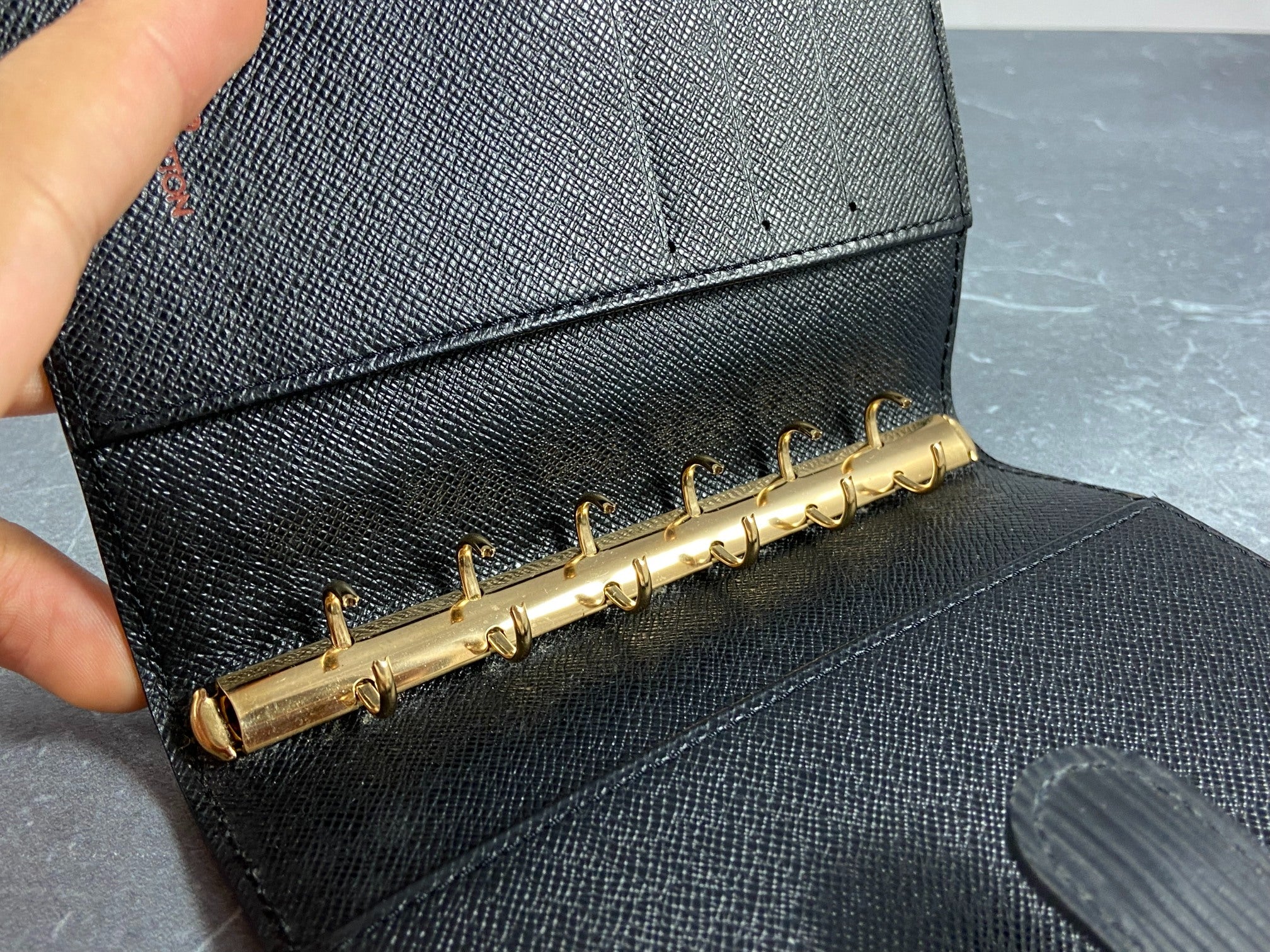 Louis Vuitton Agenda Fonctionnel PM Black Epi Leather