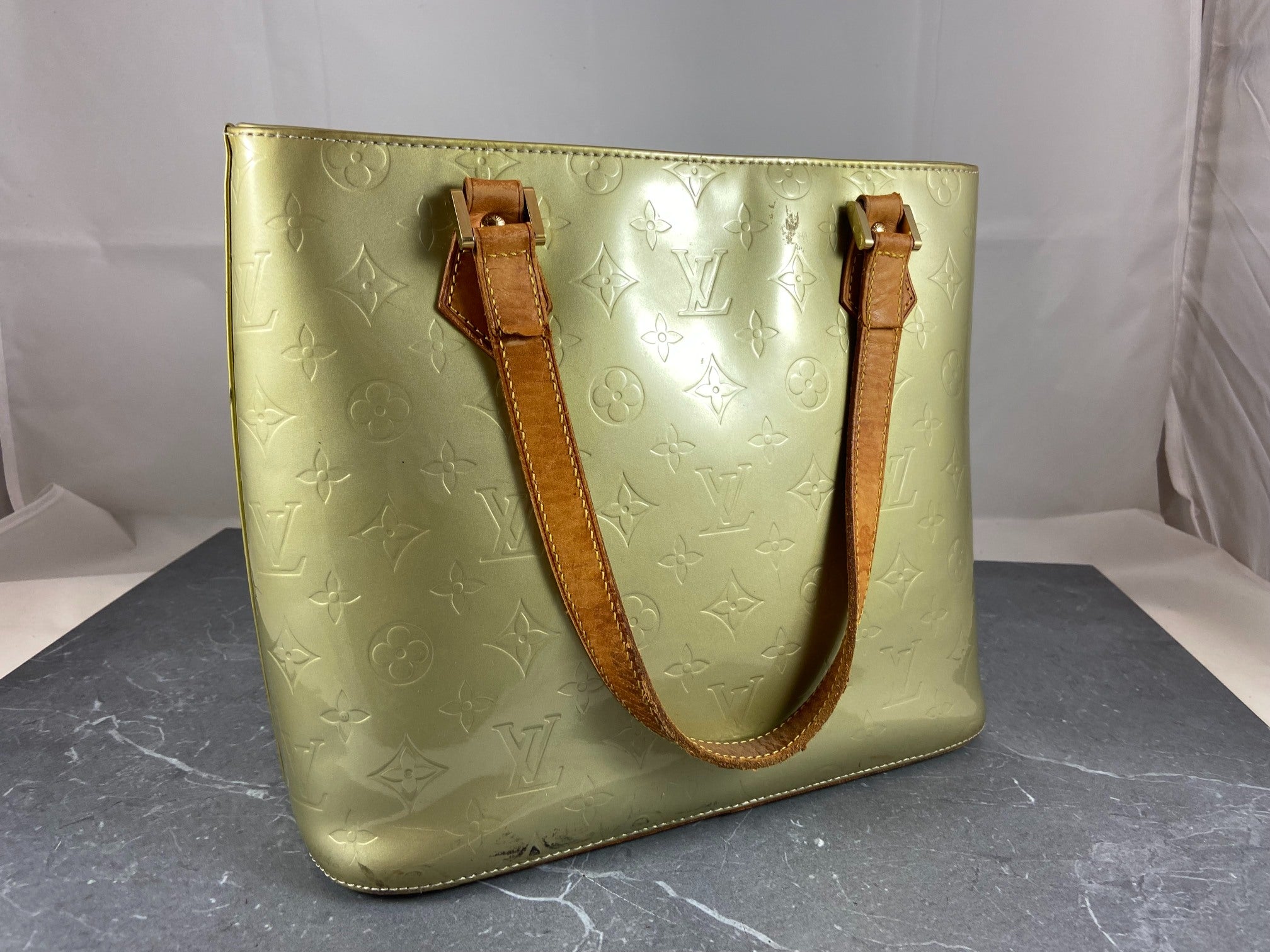 Louis Vuitton Houston Bag Black Vernis Leather