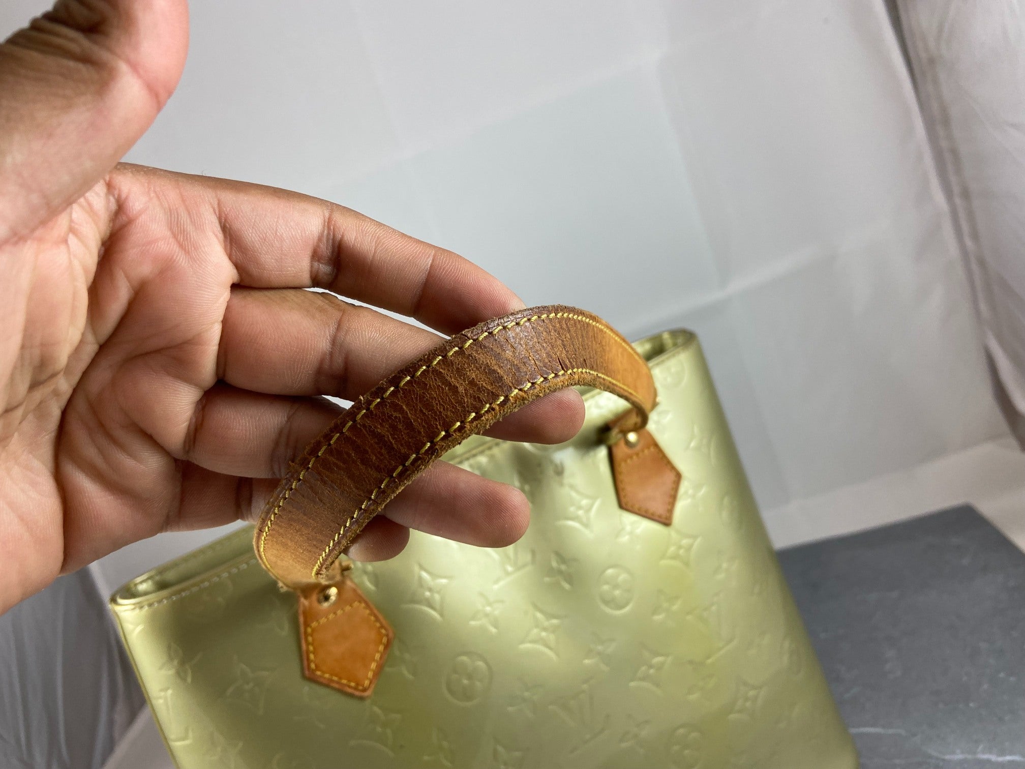 Louis Vuitton Houston Bag Black Vernis Leather