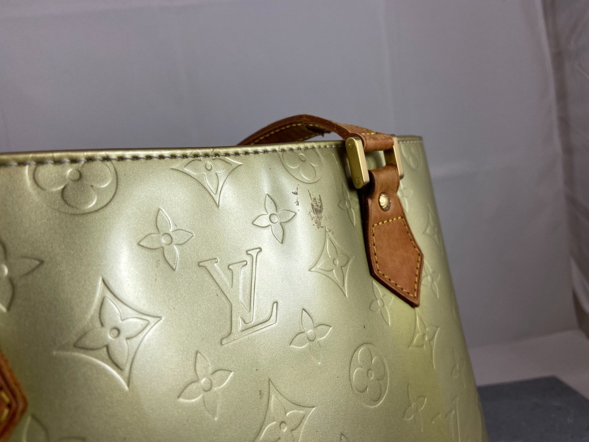 Louis Vuitton Houston Bag Black Vernis Leather