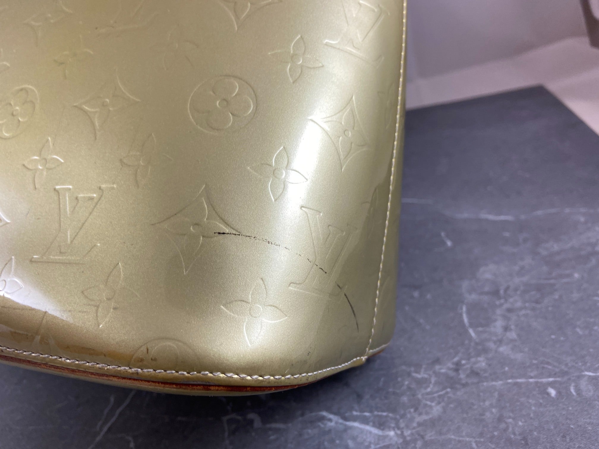 Louis Vuitton Houston Bag Black Vernis Leather