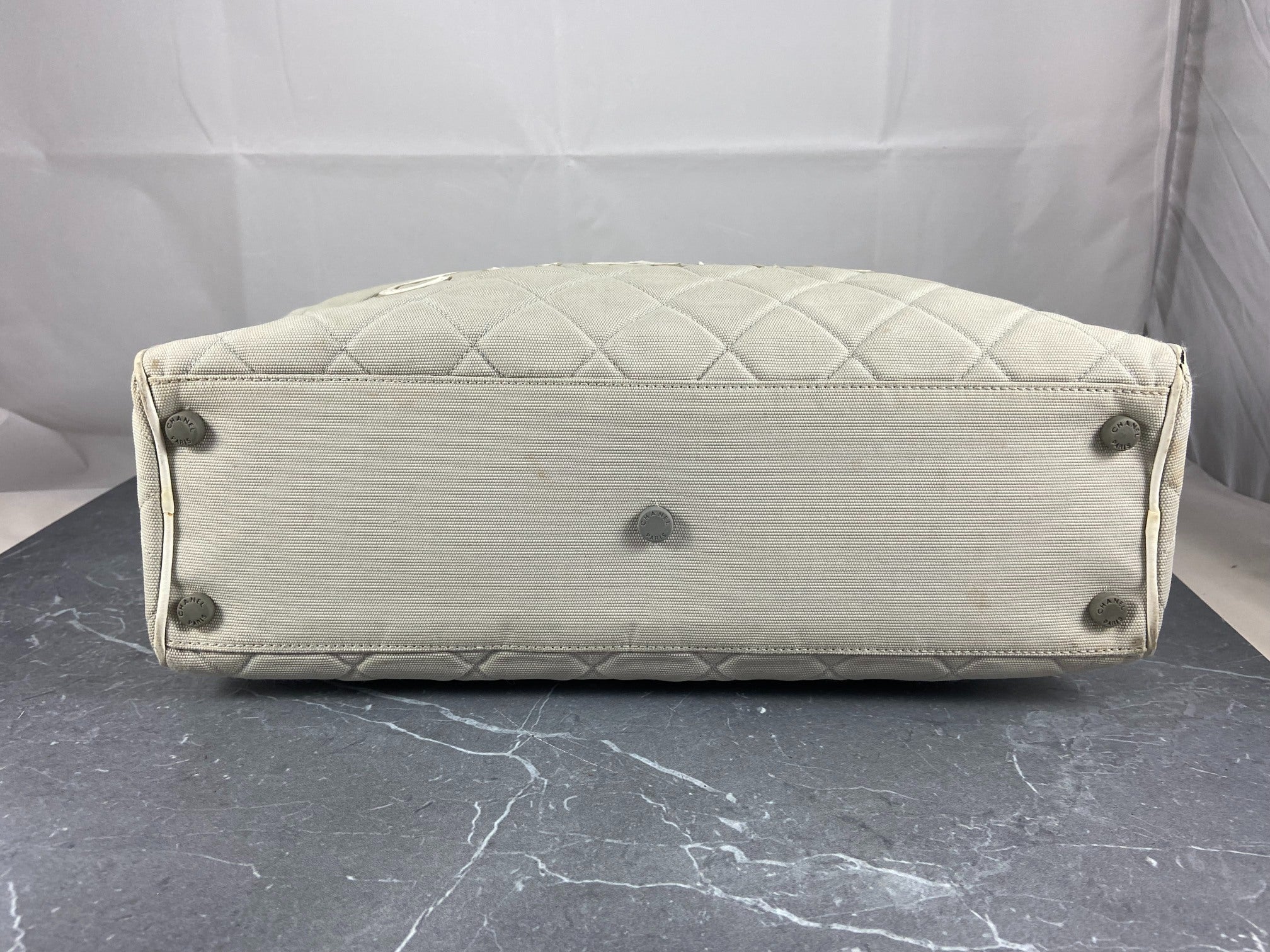 Chanel Bowling Bag Black Quilted Canvas