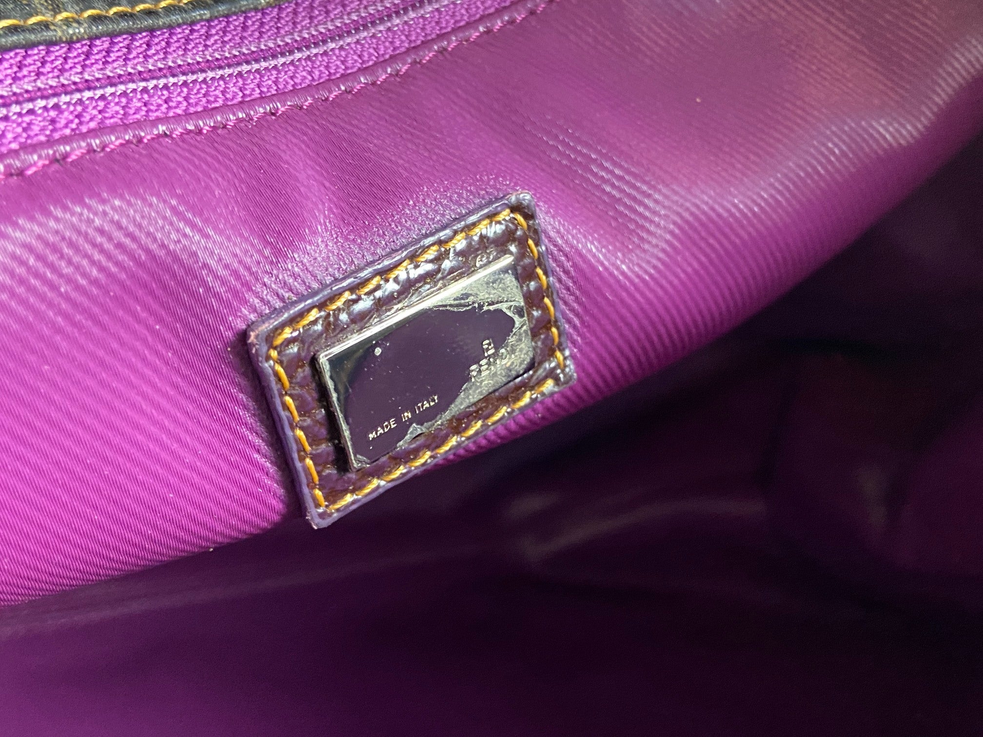 Fendi Hand / Shopper Bag Brown Zucca Coated Canvas