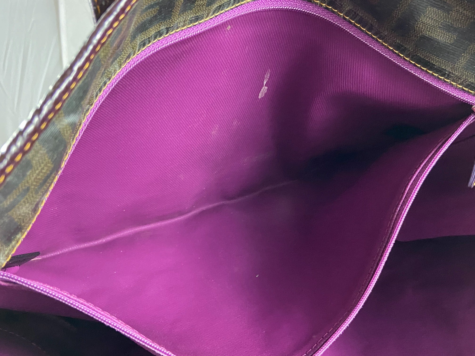 Fendi Hand / Shopper Bag Brown Zucca Coated Canvas