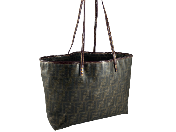 Fendi Hand / Shopper Bag Brown Zucca Coated Canvas