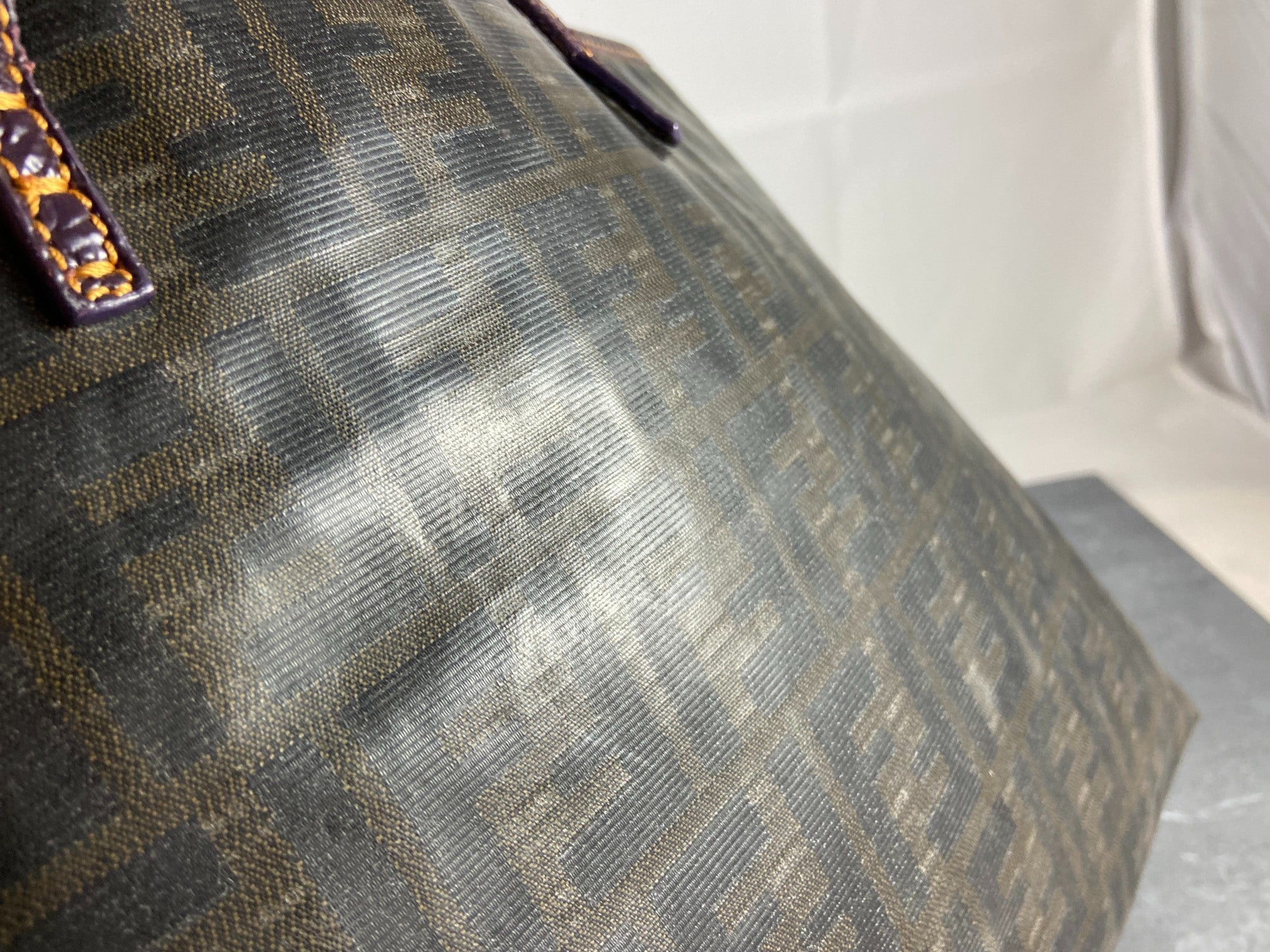 Fendi Hand / Shopper Bag Brown Zucca Coated Canvas