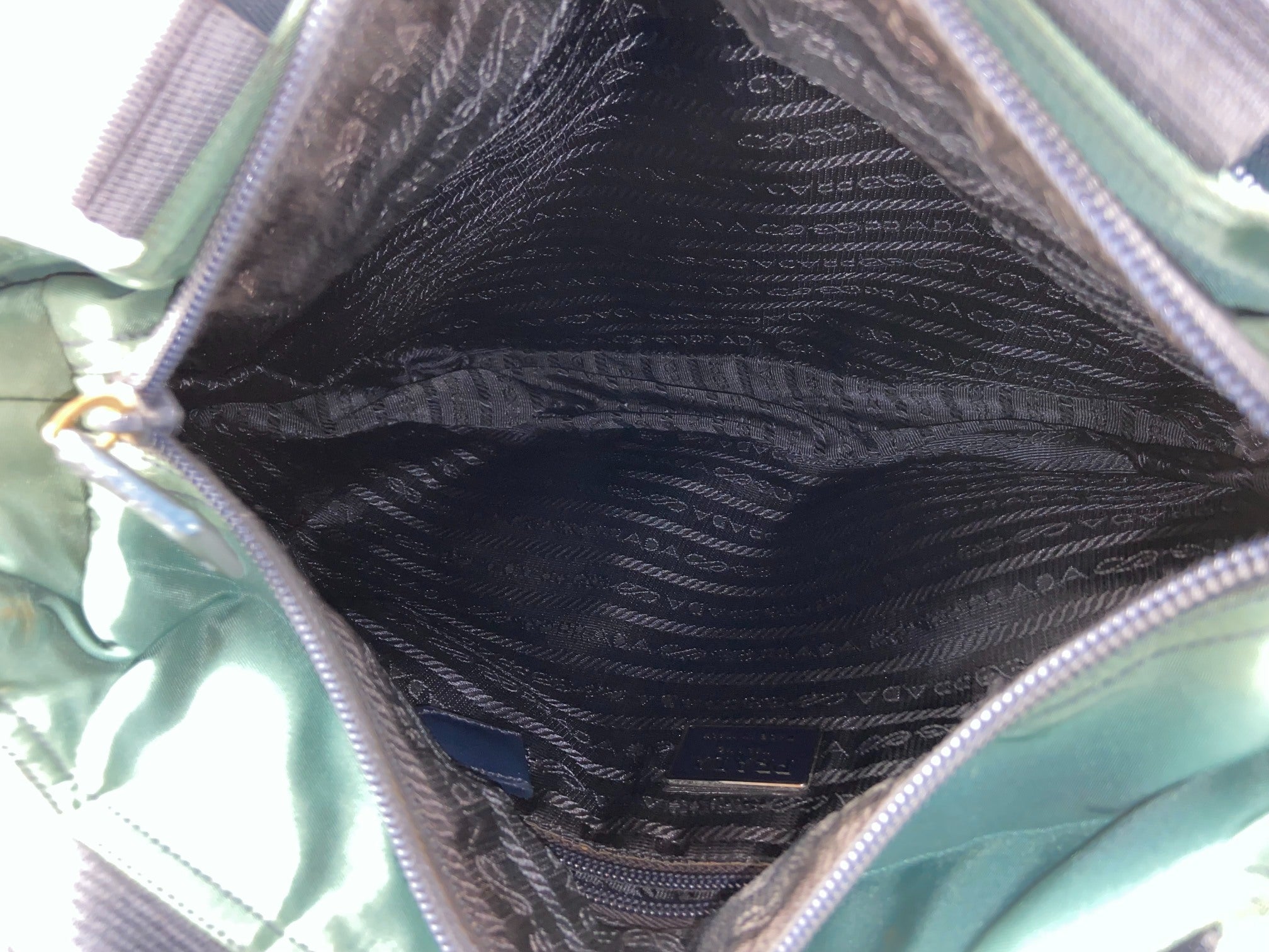 Prada Tessuto Nylon Hand / Tote Bag Blue