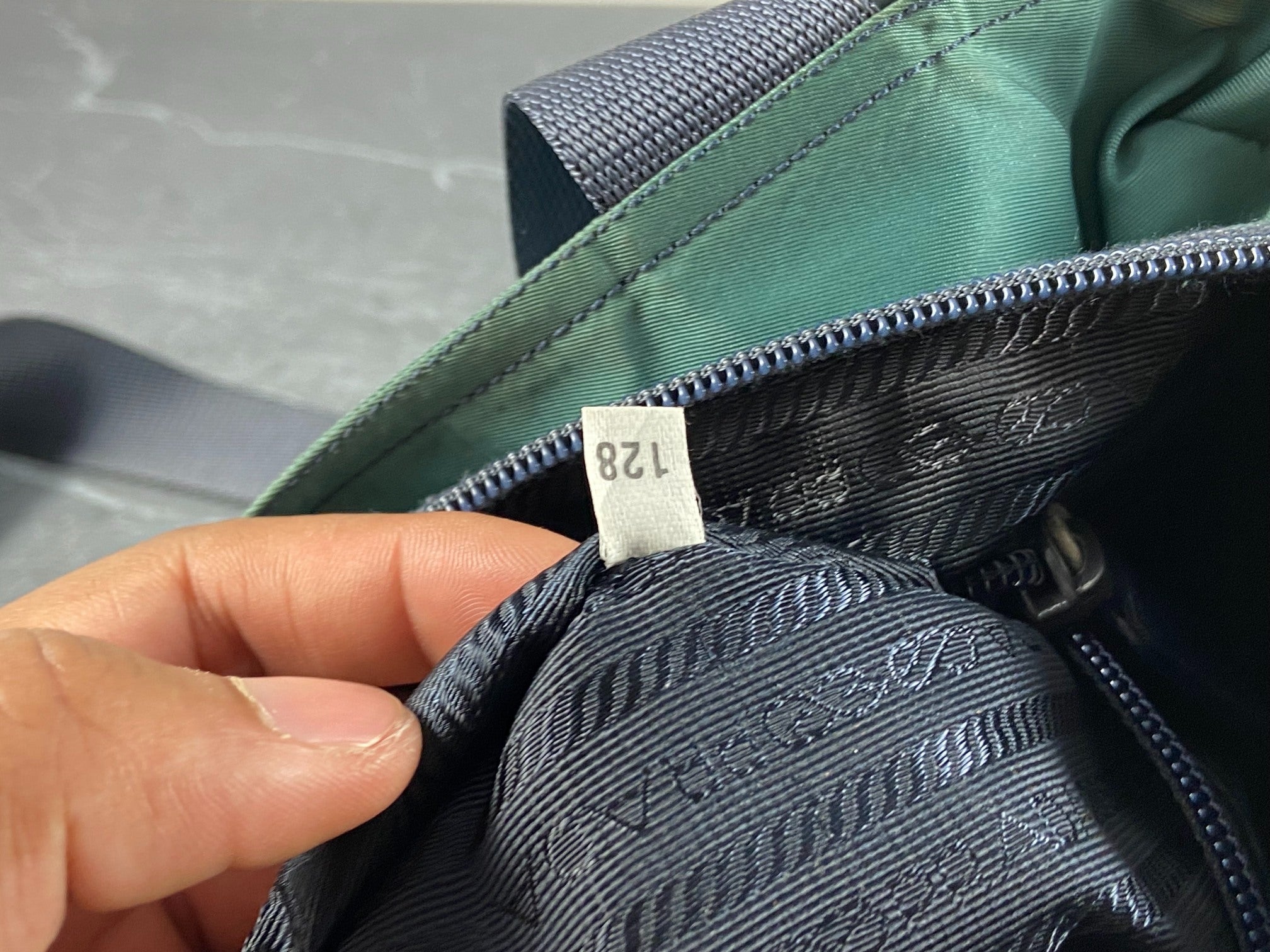 Prada Tessuto Nylon Hand / Tote Bag Blue