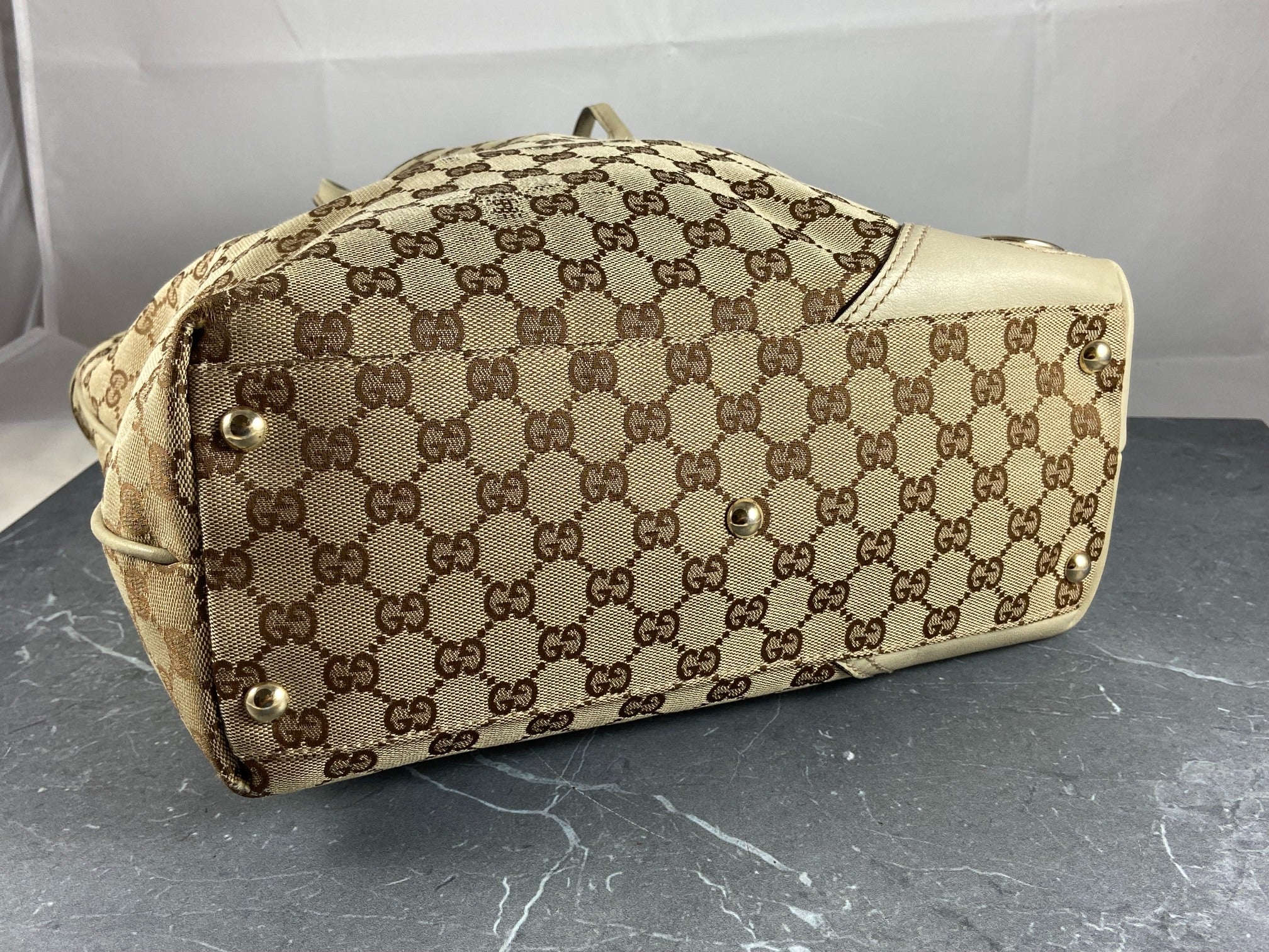 Gucci Hand / Tote Bag Beige GG Monogram