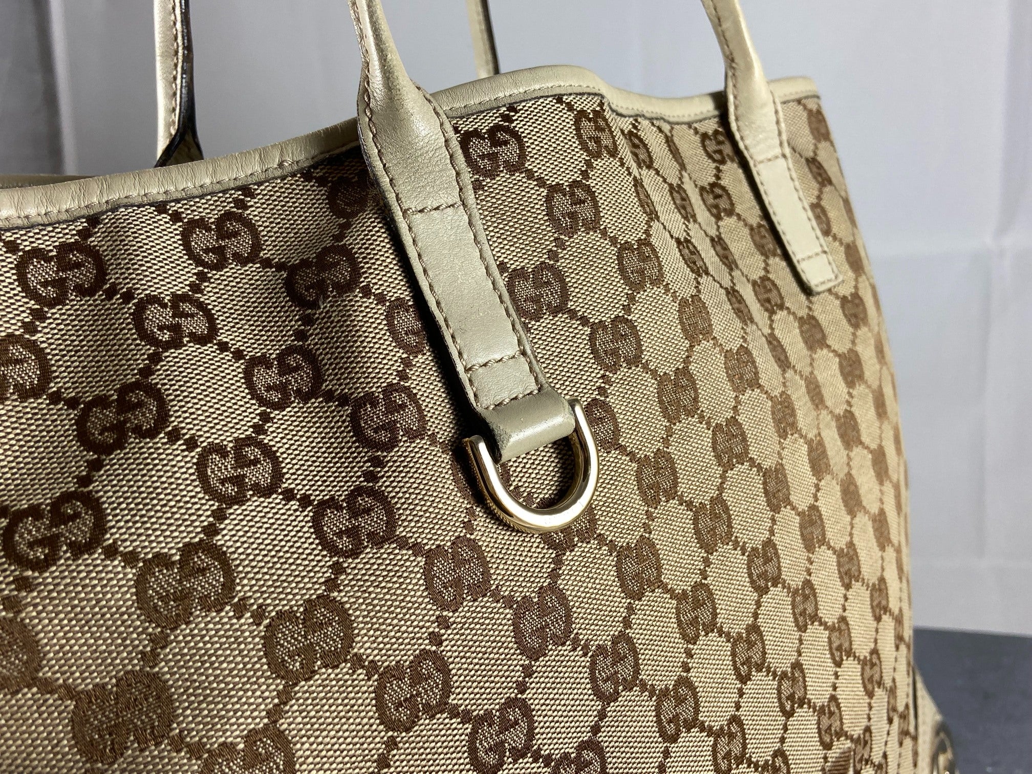 Gucci Hand / Tote Bag Beige GG Monogram