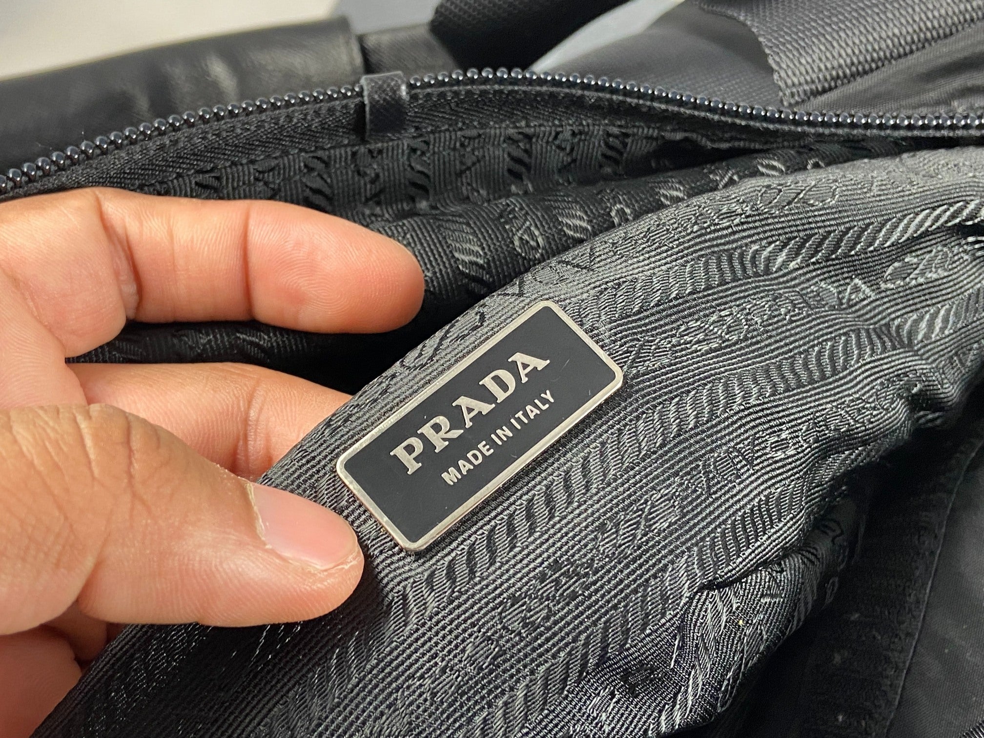Prada Tessuto Nylon Travel Duffle Bag Black