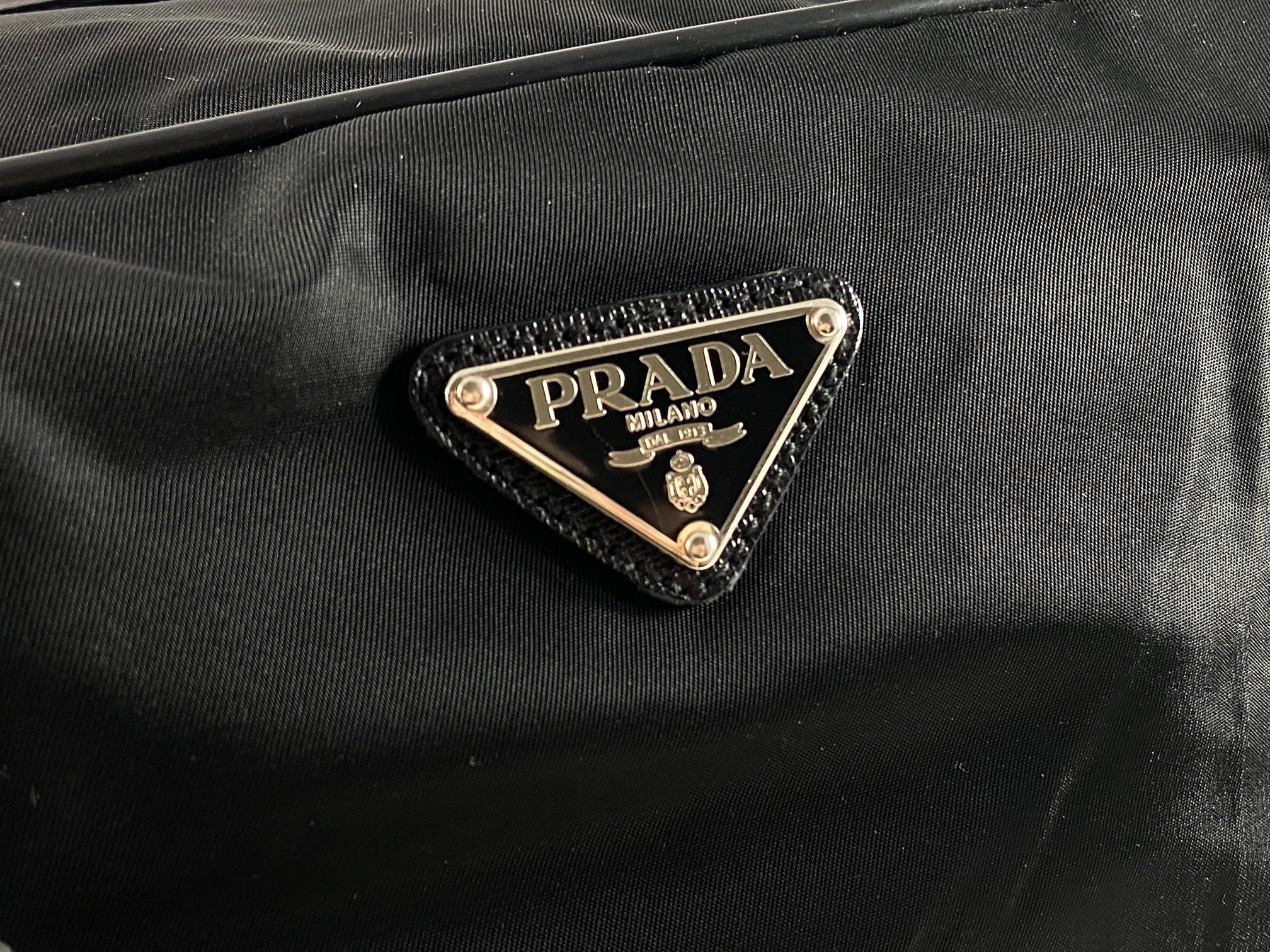 Prada Tessuto Nylon Travel Duffle Bag Black