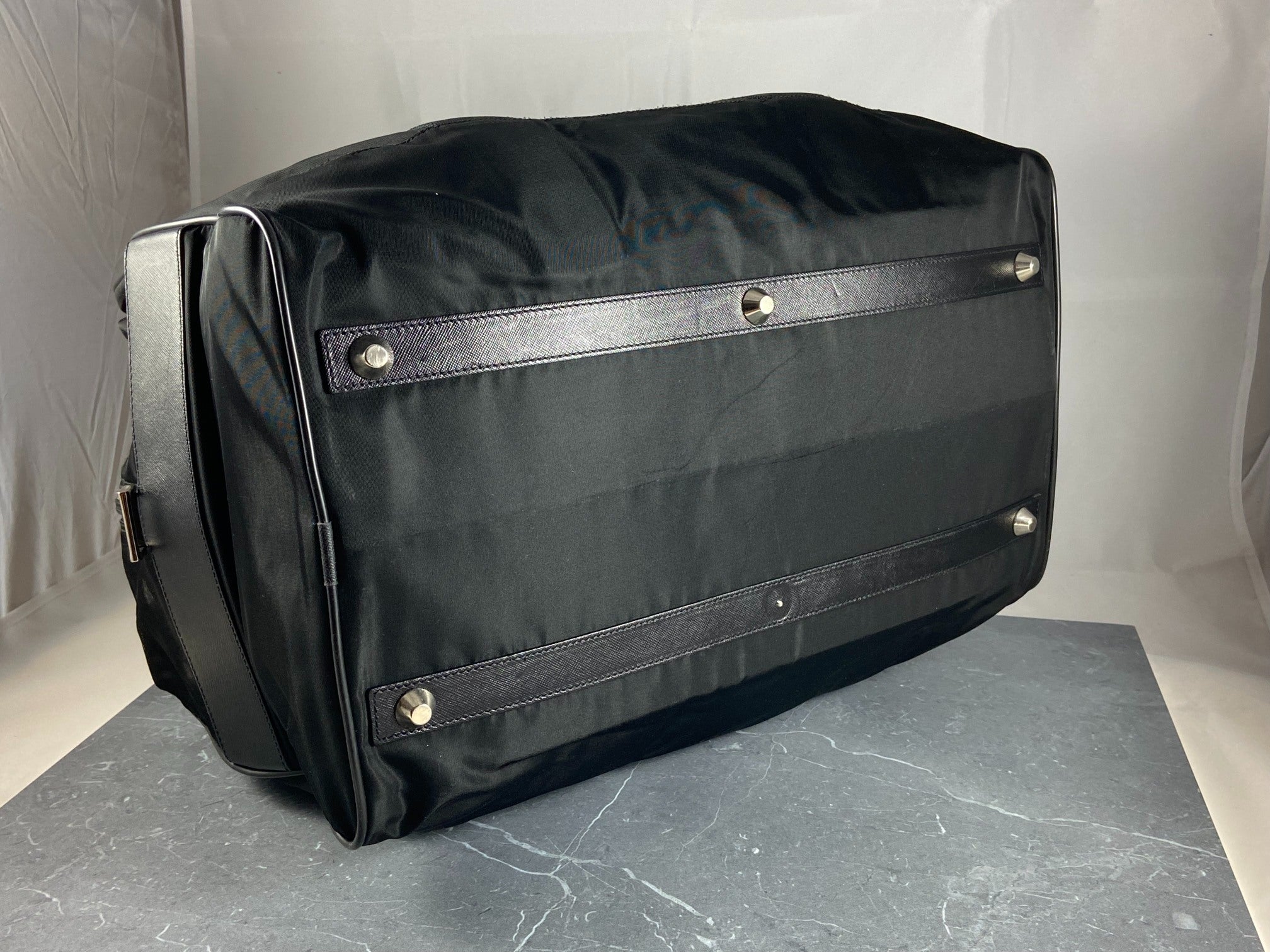 Prada Tessuto Nylon Travel Duffle Bag Black