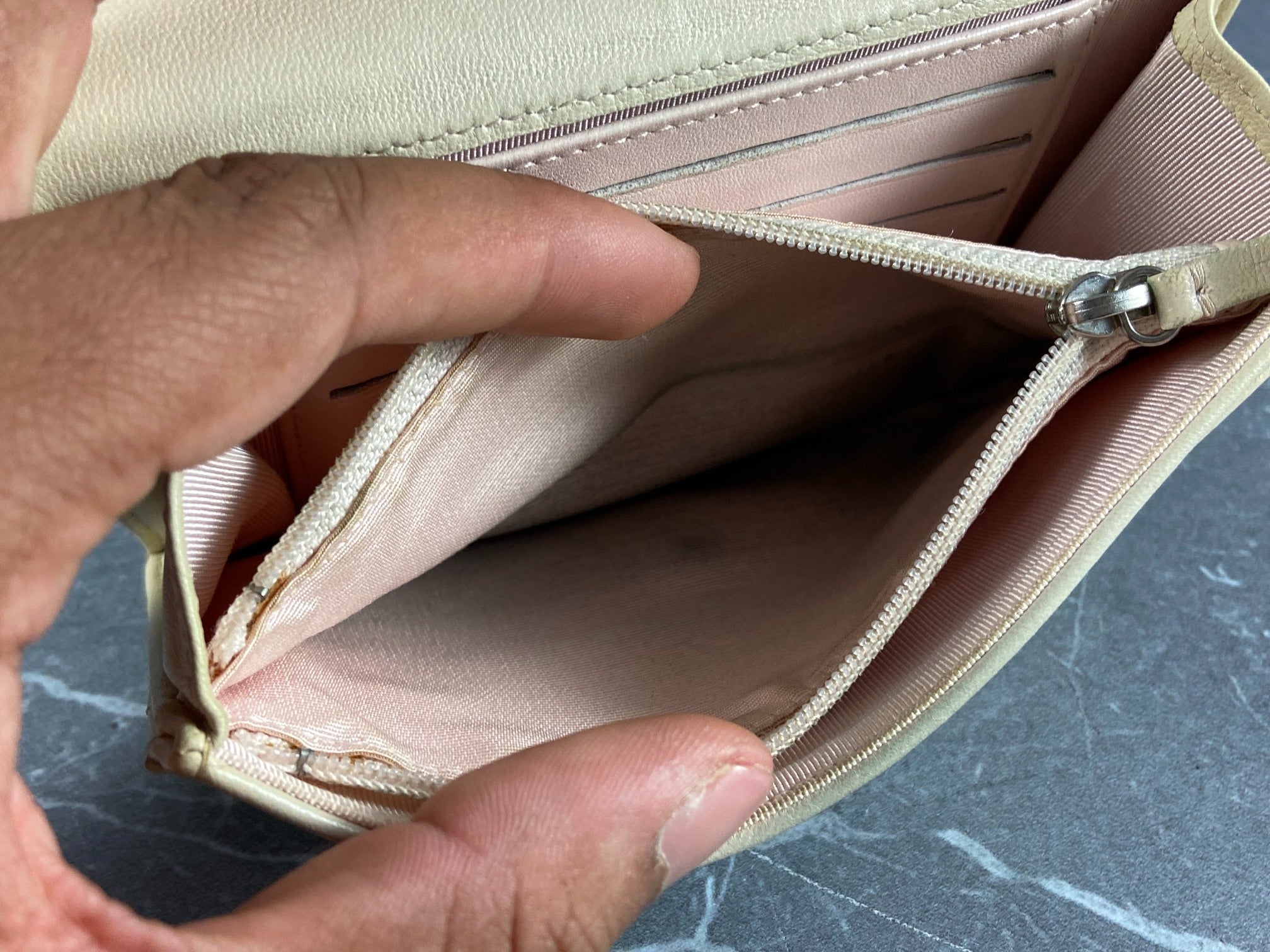 Chanel Timeless / Classic Matelasse Flap Wallet Black Leather