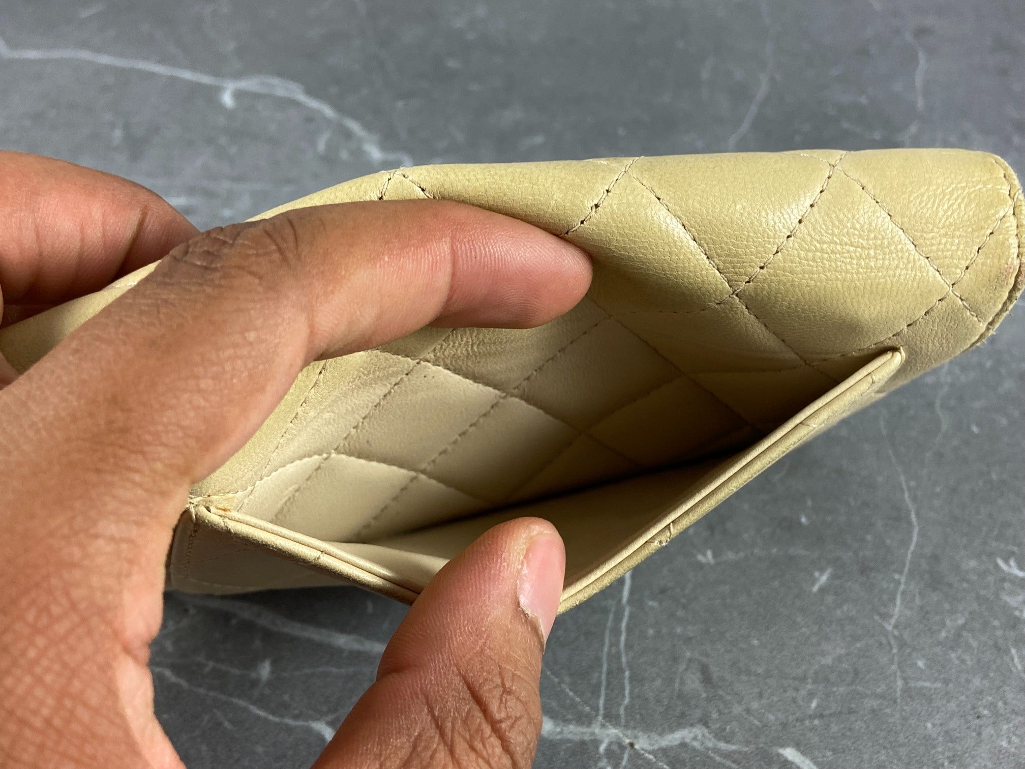 Chanel Timeless / Classic Matelasse Flap Wallet Black Leather