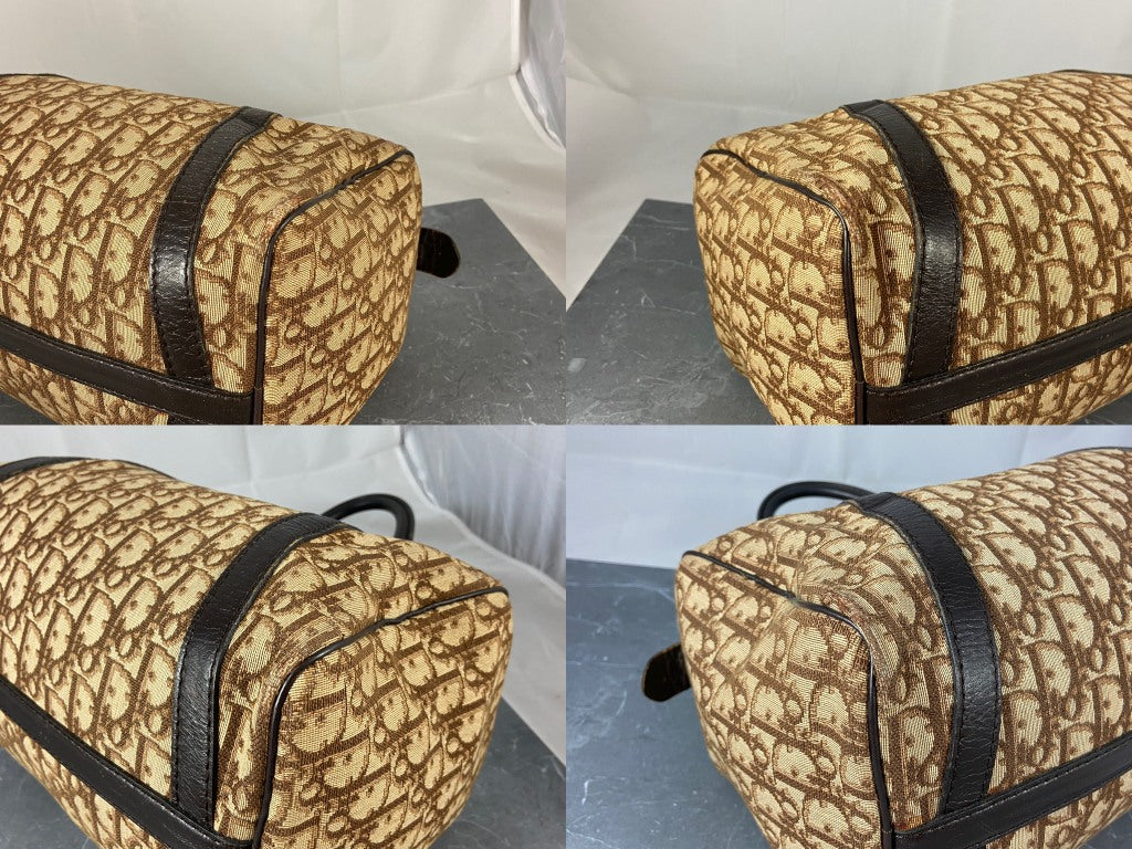 Christian Dior Bowling Bag Brown Trotter Monogram