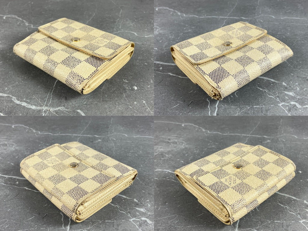 Louis Vuitton Elise Wallet Damier Azur Canvas